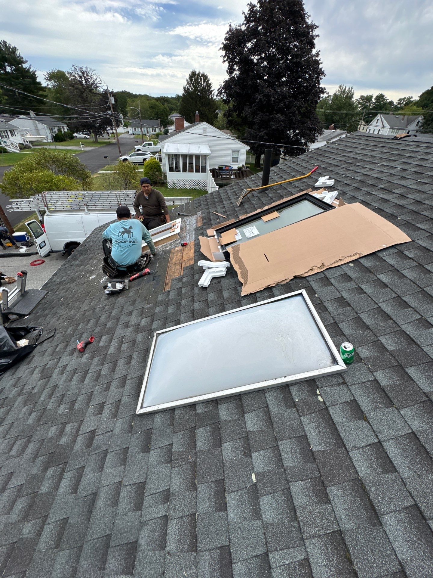 Lowell Premium Velux Curb-Mount Skylight & Chimney Restoration by Mighty Dog Roofing of Greater Middlesex County