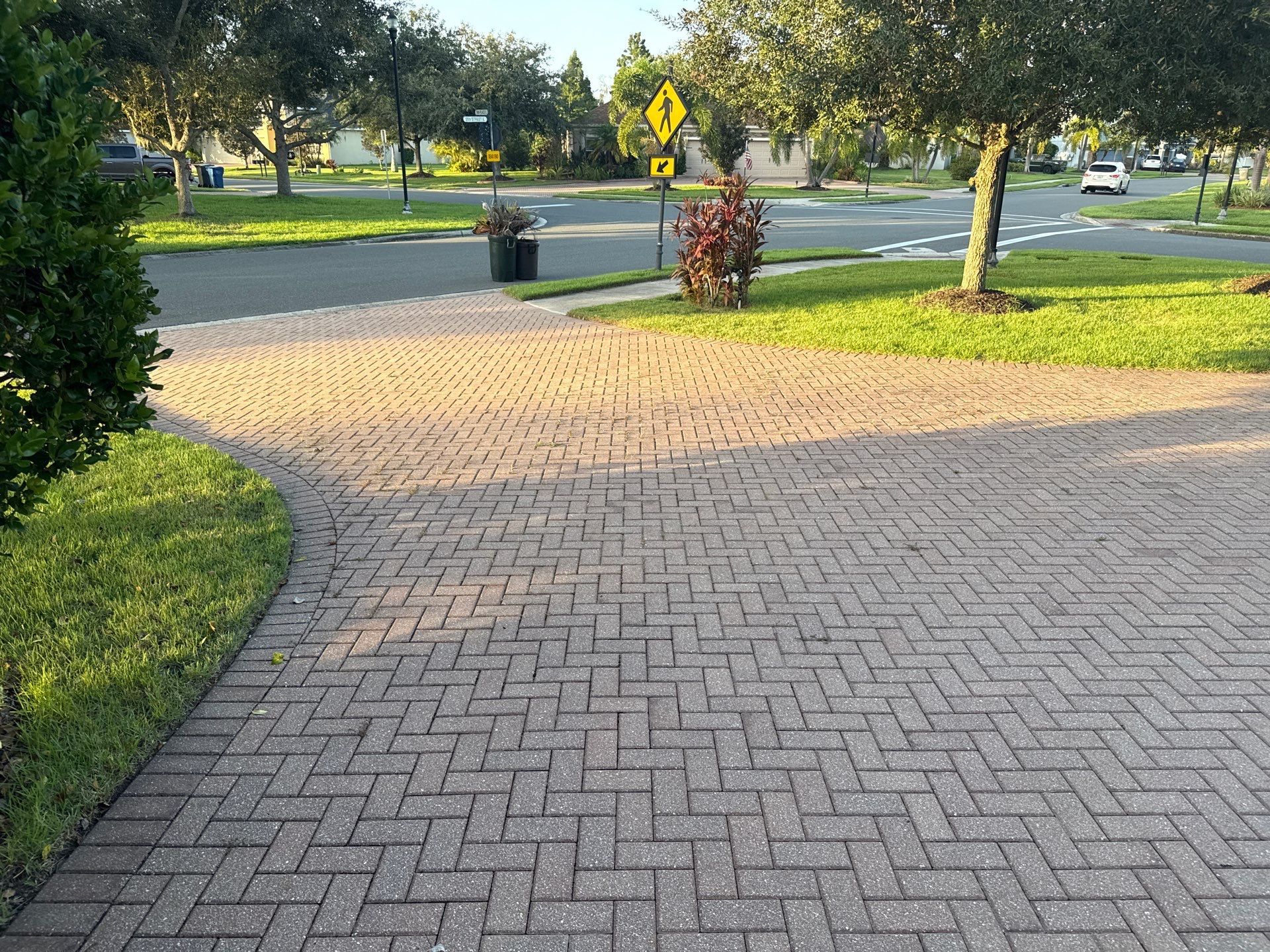 Paver Driveway & Sidewalk Cleaning – Oakleaf Hammock, Ellenton, FL by Sunshine AquaWash