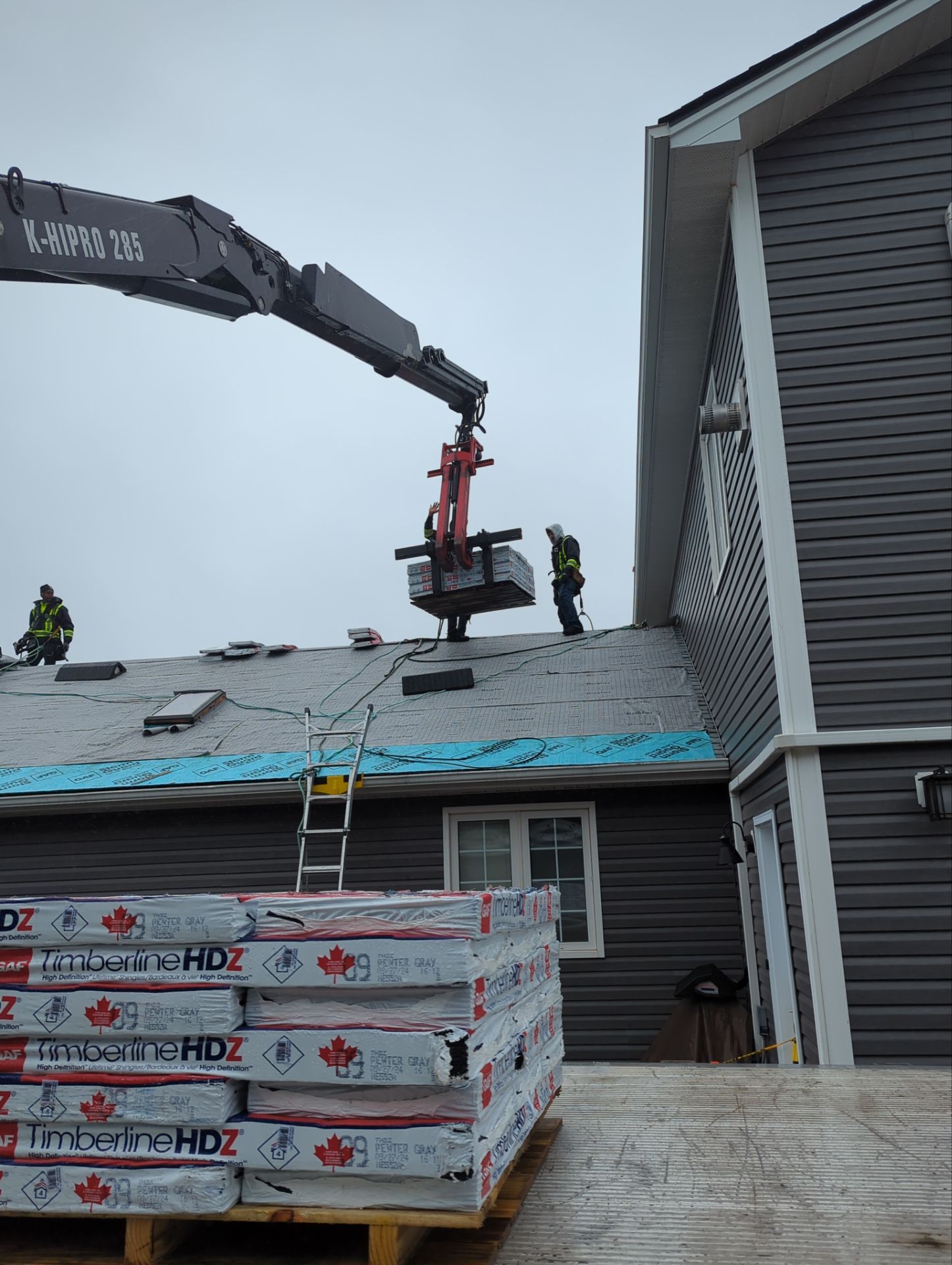 Residential Roofing Installation using GAF Timberline HDZ Shingles by Artisan Roofing & Home Improvements Inc.