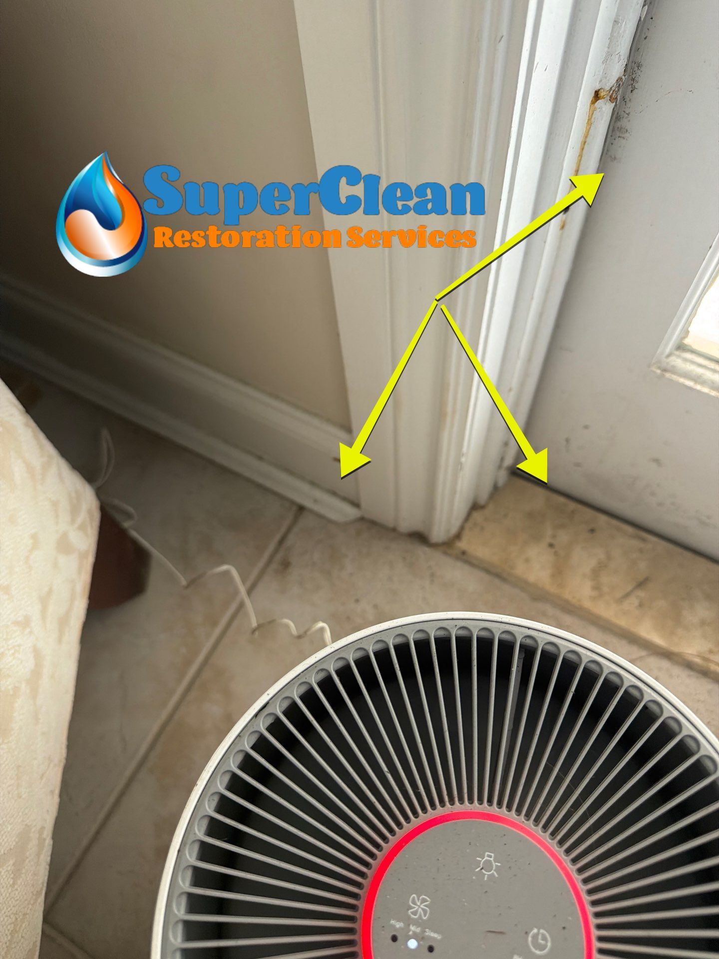 Residential Mold Remediation and Interior Moisture Damage Assessment in Palm Beach by SuperClean