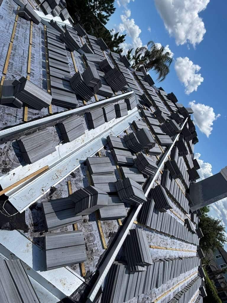 Winter Park Concrete Tile Roof Replacement and Chimney Flashing Installation by Fortified Roofing Solutions Corp.