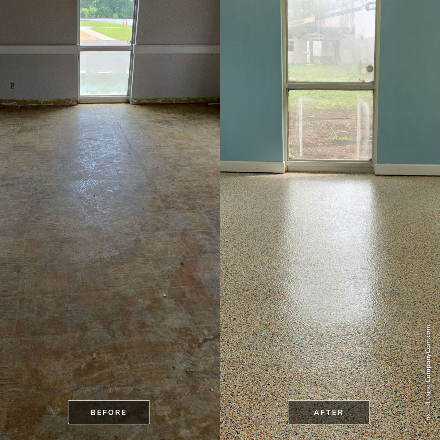 Daycare using Custom Flake by Elite Floor Solutions