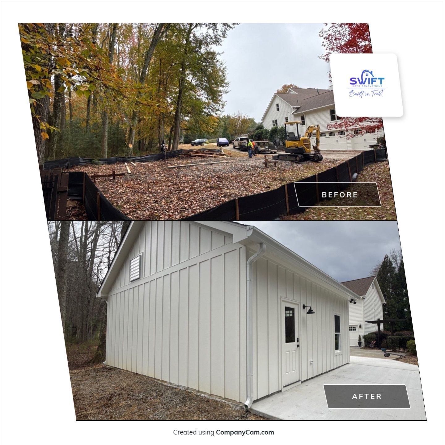 Detached Garage Addition  by Swift Home Renovations 