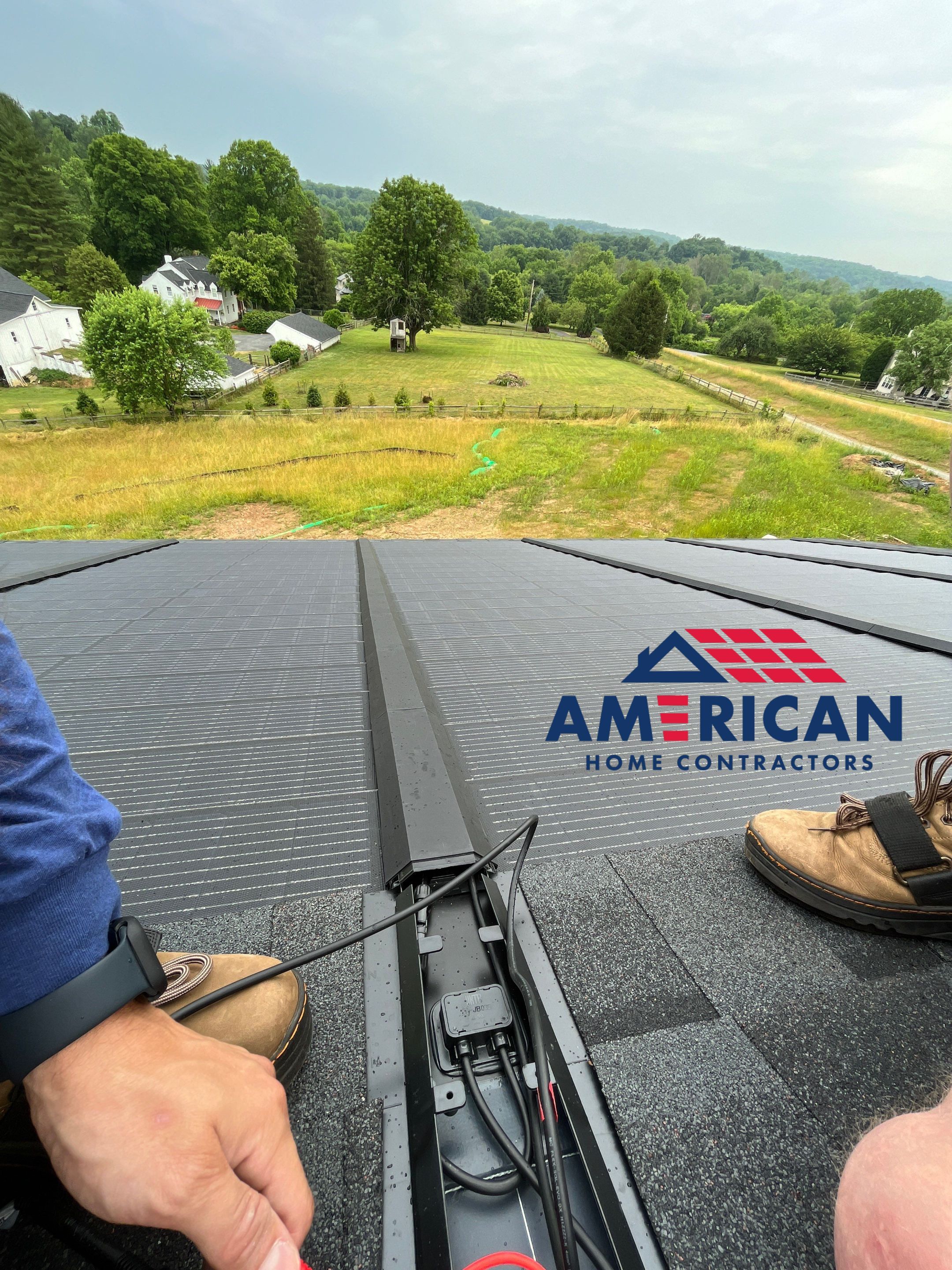 GAF Timberline Solar on New Construction by American Home Contractors