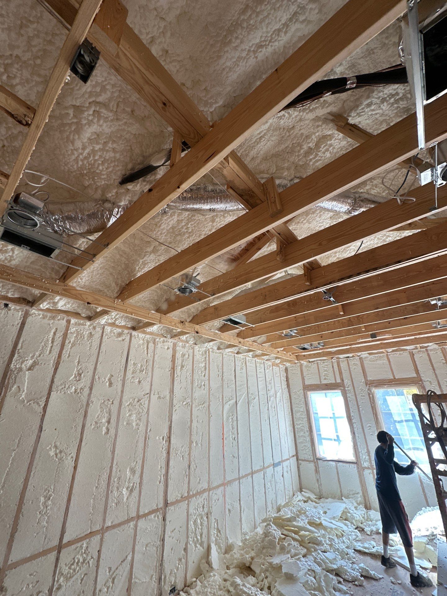 Another beautiful custom home in Dallas fully encapsulated ✔️ by Apex Insulation Solutions