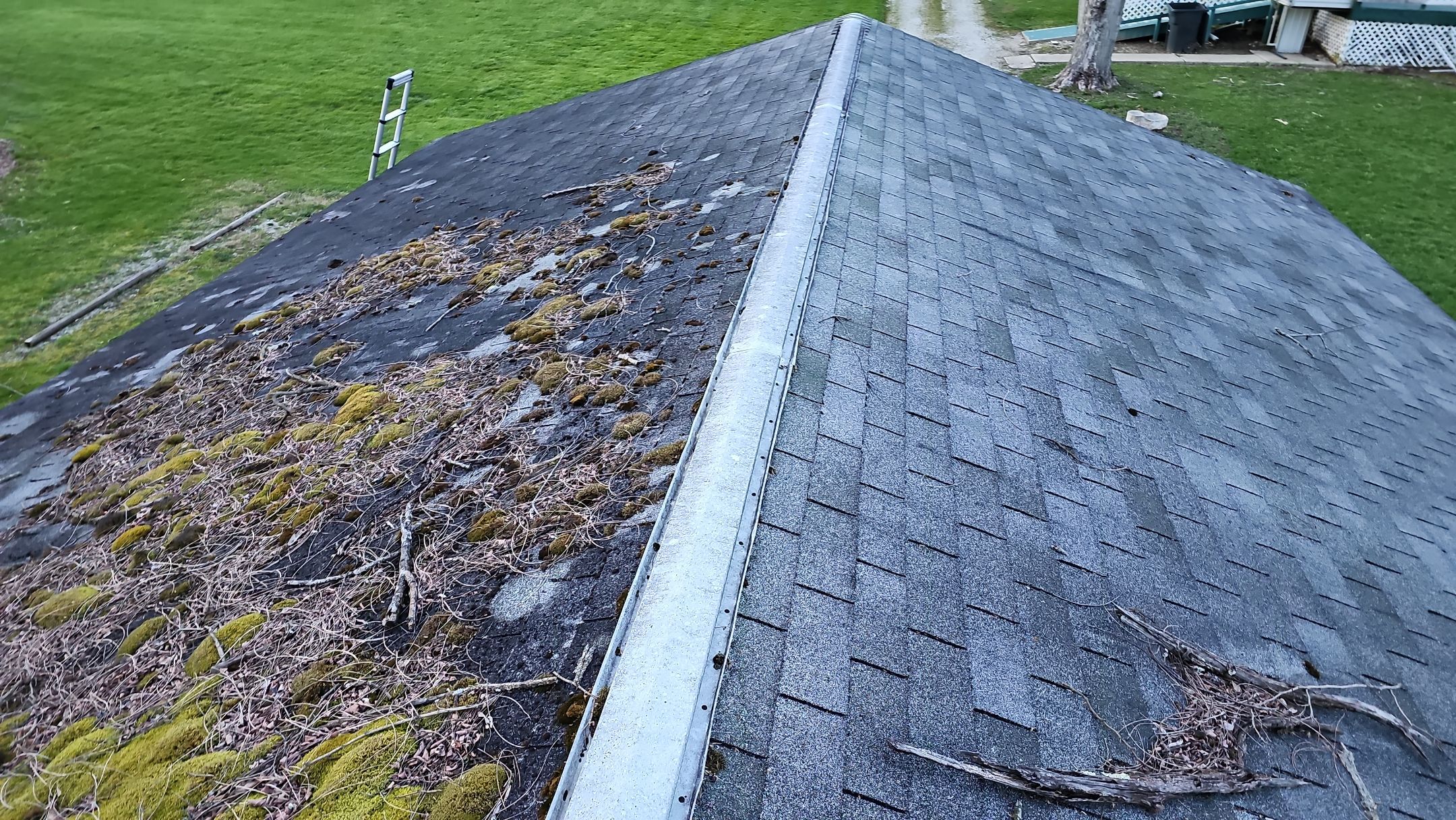 ATLAS PINNACLE COLOR: COASTAL GRANITE DRIP EDGE: BLACK by Eagle Eye Roofing