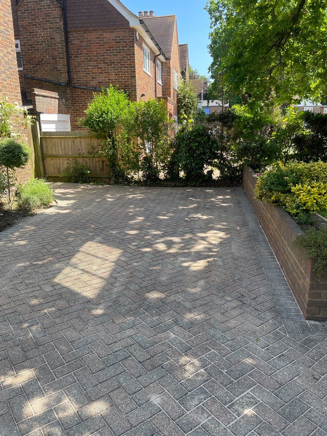 Driveway And Patio Clean using honda 21 ltr/min by Ges Exterior Cleaning ltd
