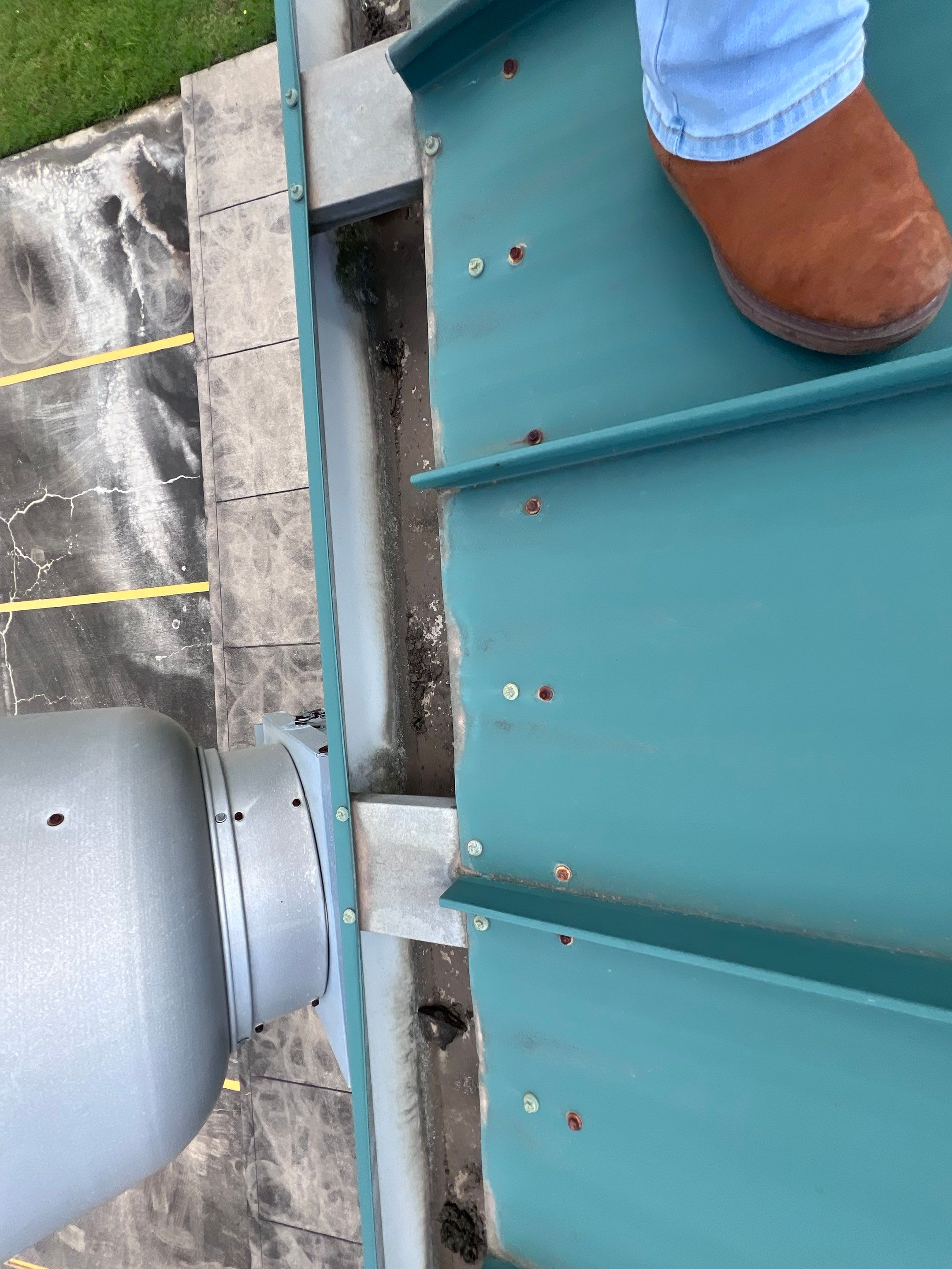 Hail Damage using Metal by Roof Repair Company