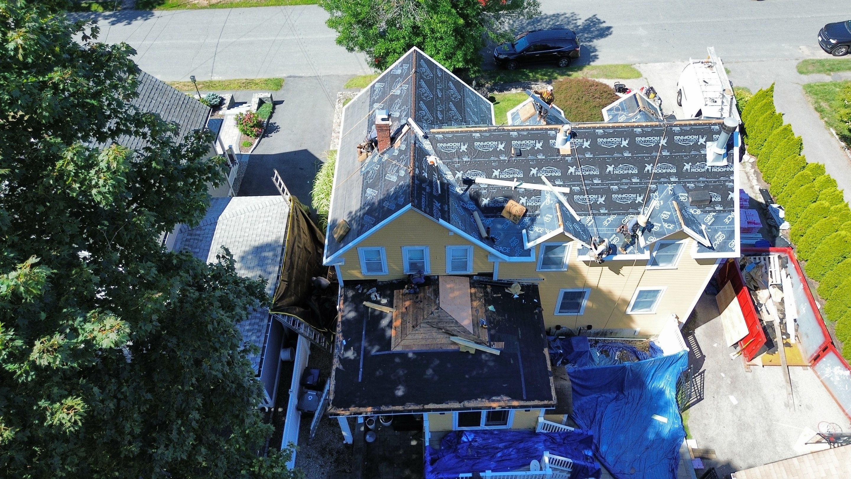 Roof & EPDM Flat Roof Installation – Andover, MA by Mighty Dog Roofing of Greater Middlesex County