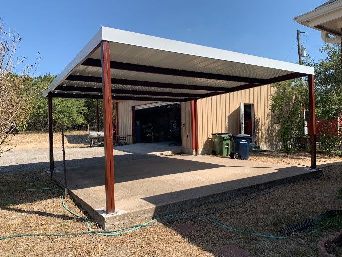 Carports, Metal Patio Covers, Barns, Shops, and more by REPS Austin Area Roofer