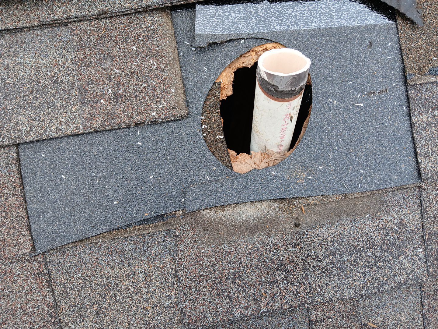 Hail Damage using Owen's Corning Duration (Lifetime) Shingles by Roof Repair Company