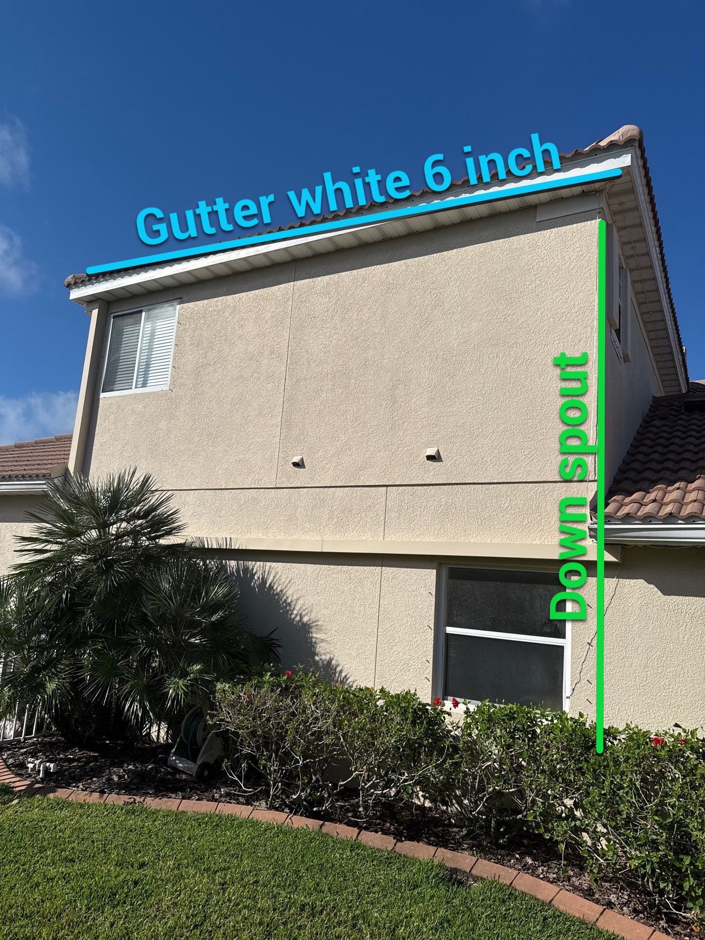6 Inch Seamless Gutters using White Seamless Gutters in Sarasota FL by Gutter Professors