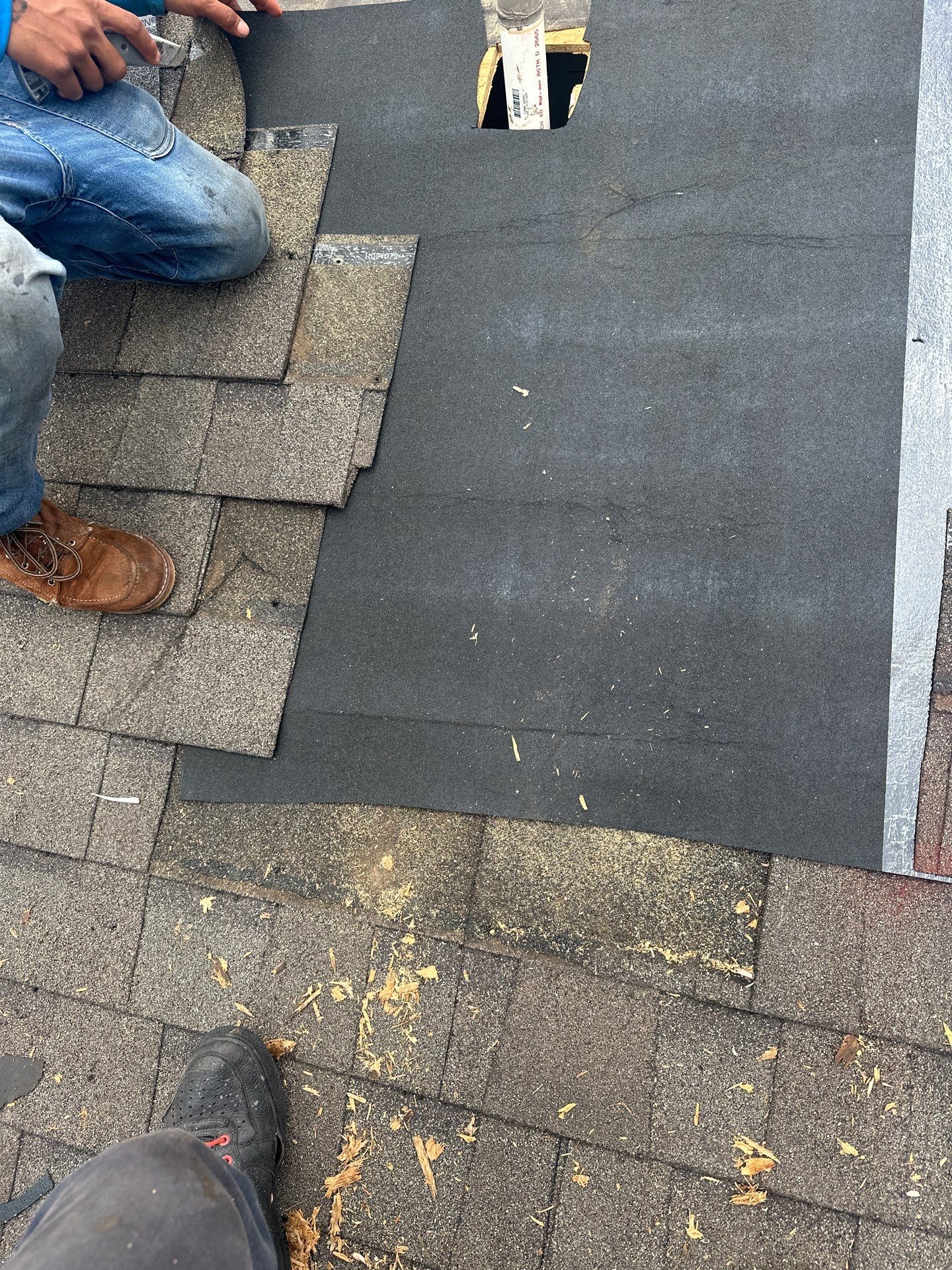 Hail Damage using Owen's Corning Duration (Lifetime) Shingles by Roof Repair Company