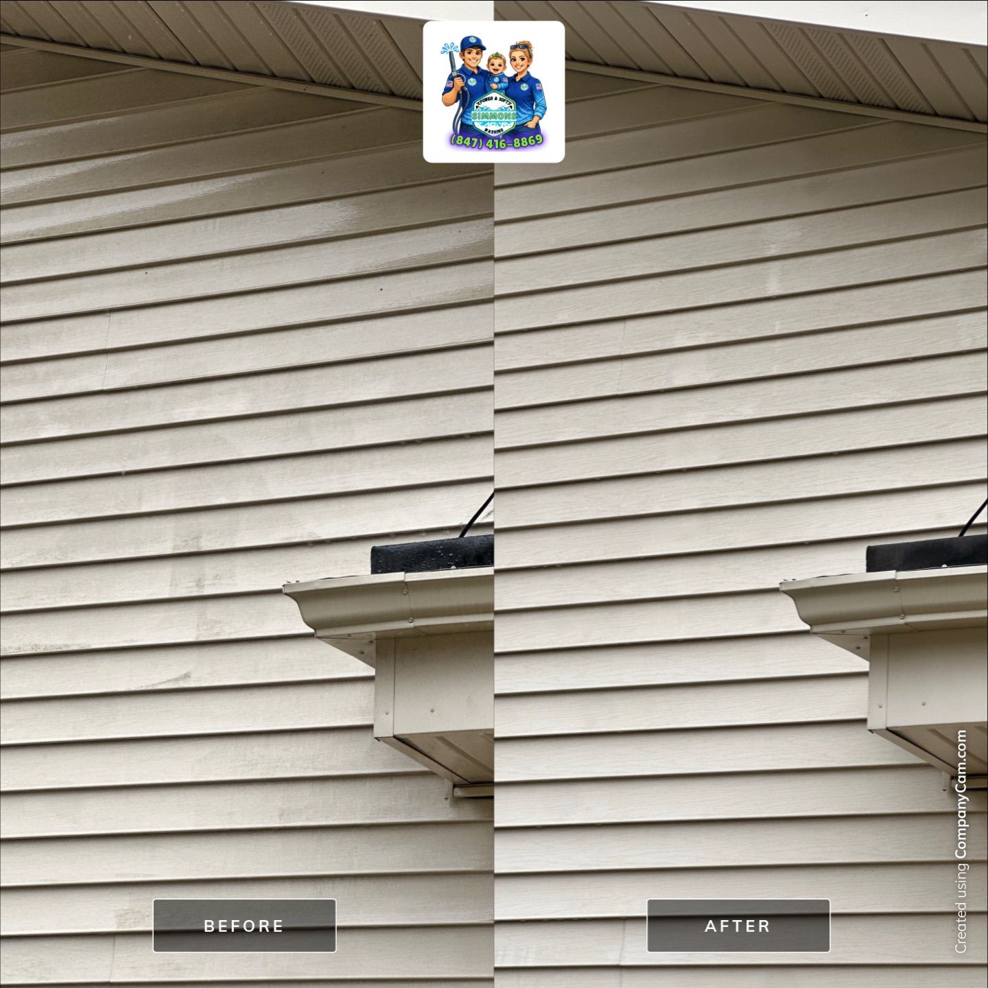 Project in Wood Dale by Simmons Power & Soft Washing