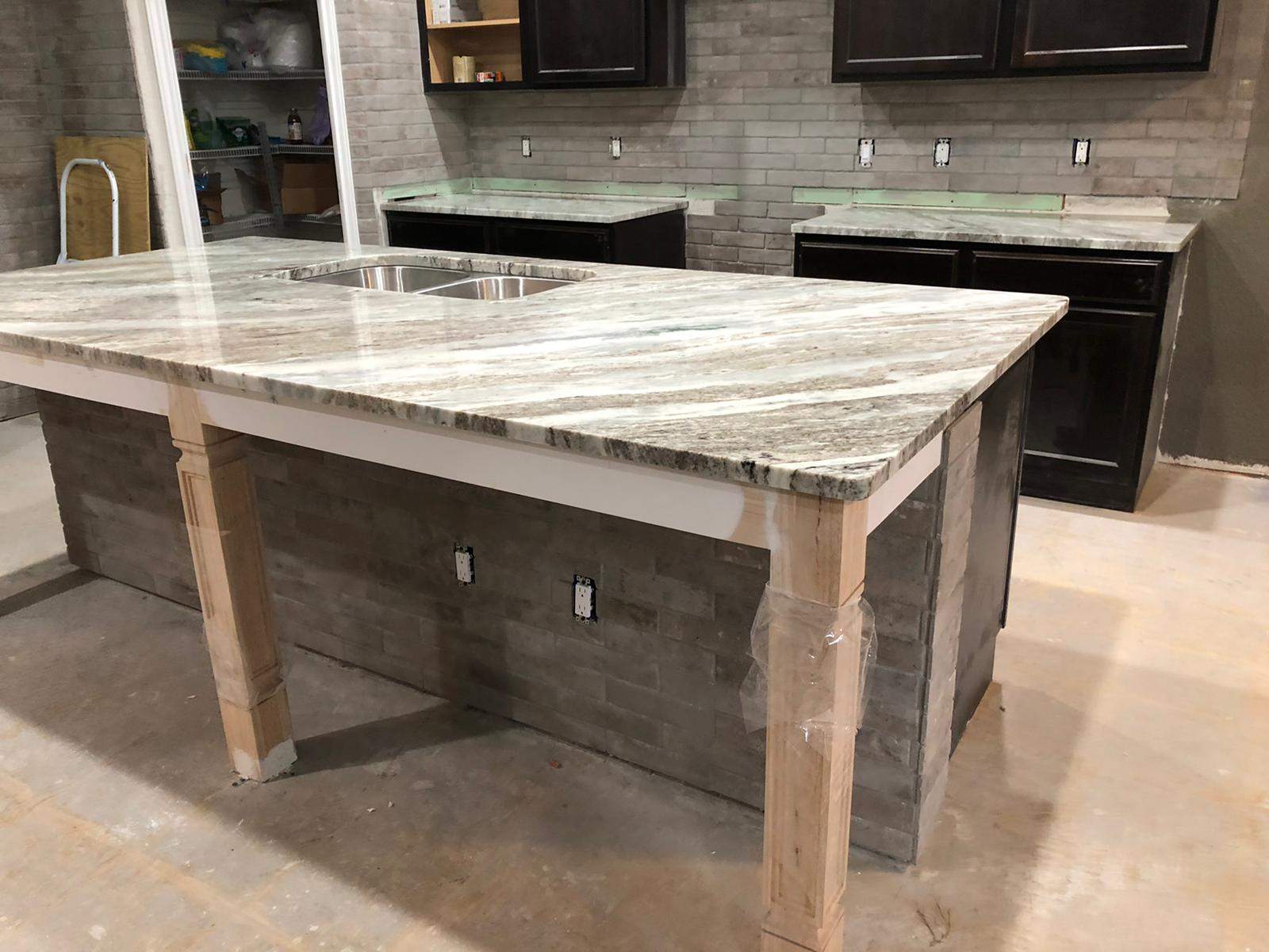 Kitchen countertop upgrade with Custom Stone Countertops in New Braunfels by Mena stone surfaces
