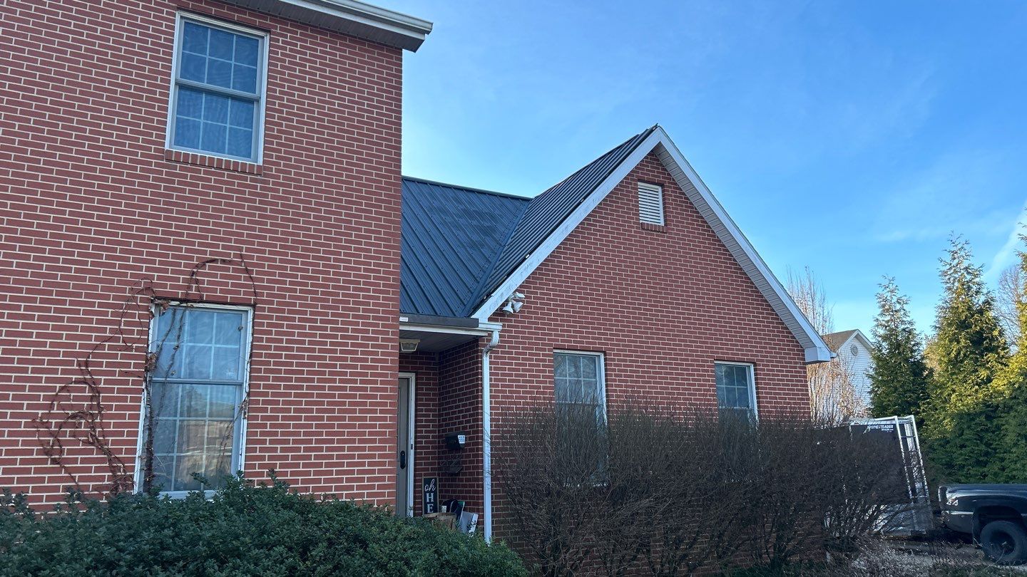 Residential Roofing Installation using Performance Panel Metal - Frost Black by RoofX 