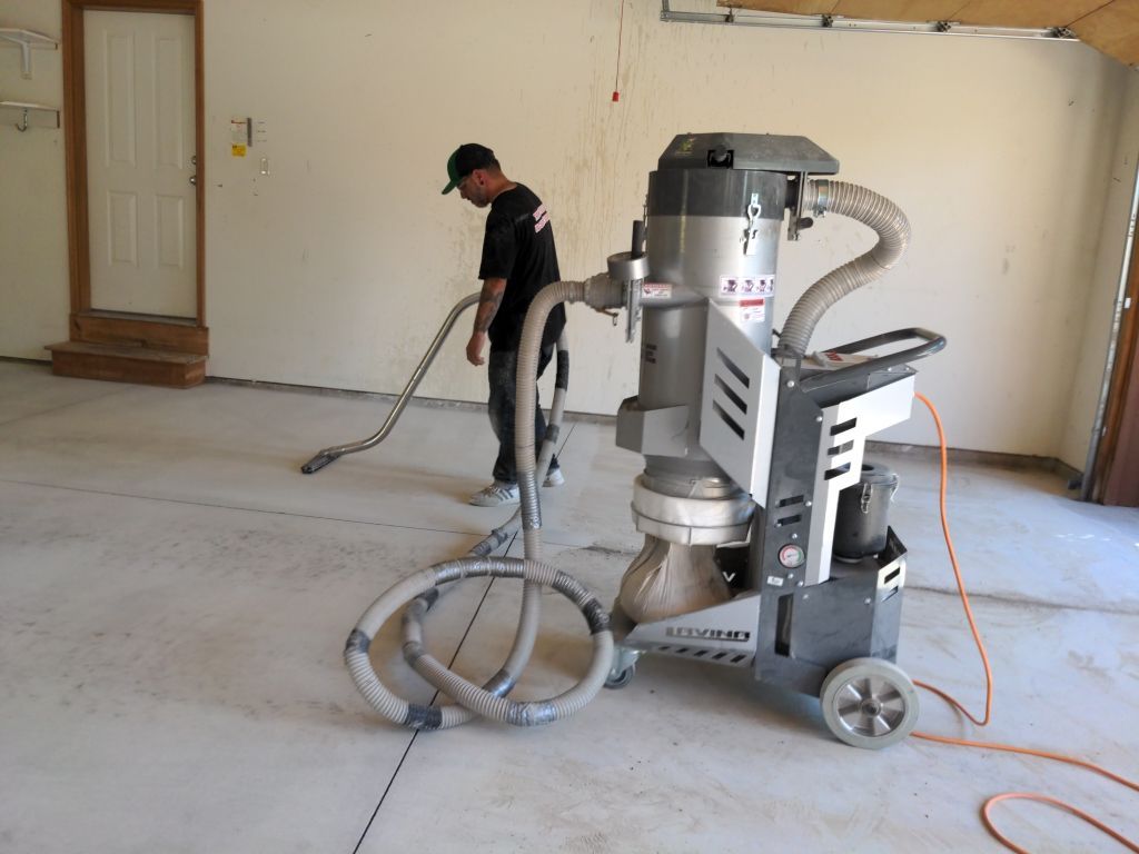Garage Transformation using Pecan Coloway by Croc Coatings, LLC