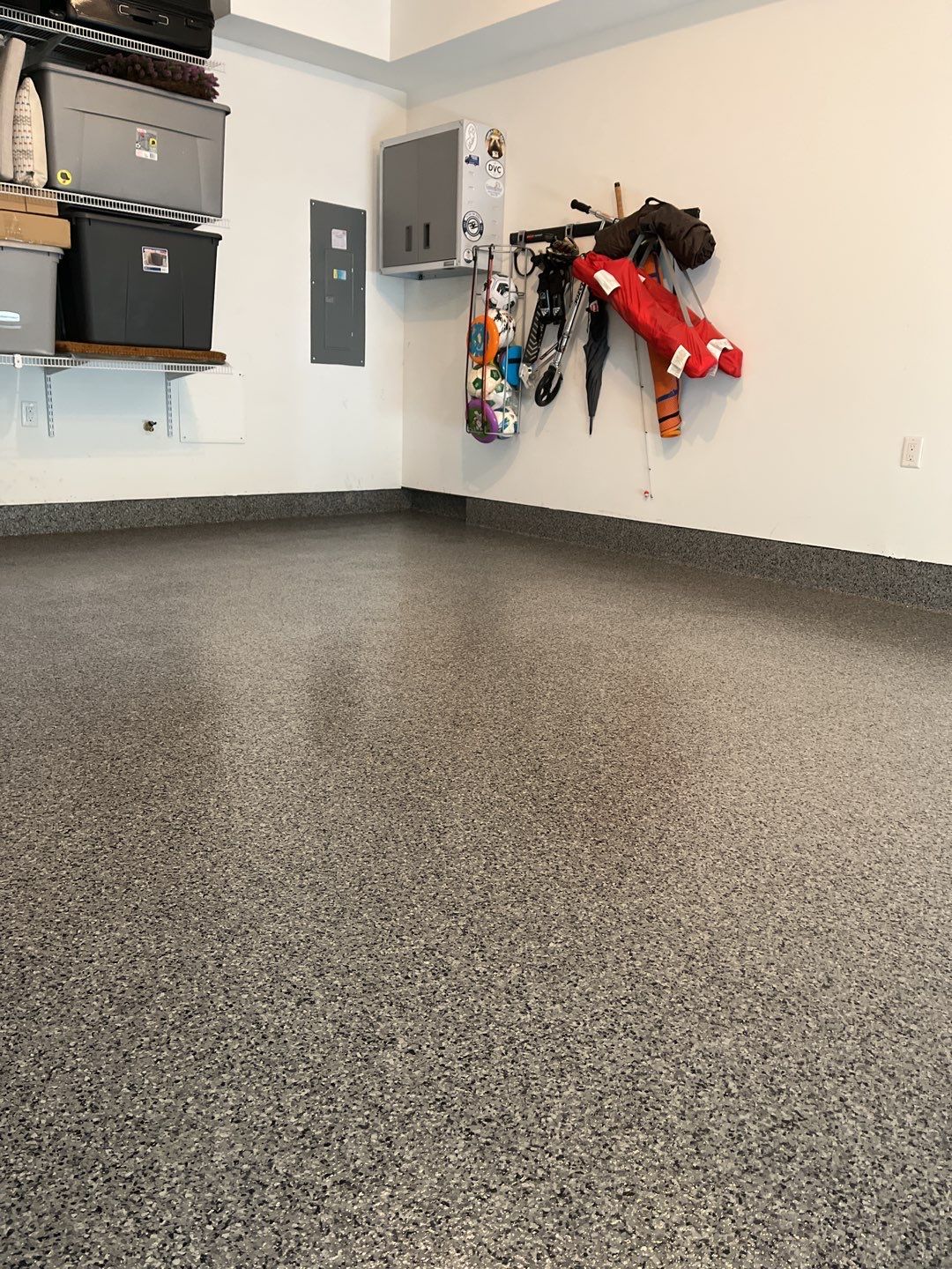 Garage Floor Coating using Penntek in Nightfall by Spectrum Painting, LLC