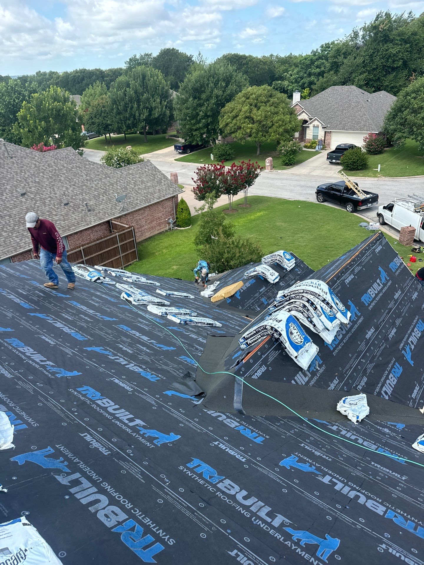 Project in Weatherford by Lonestar Roofing and Restoration LLC.