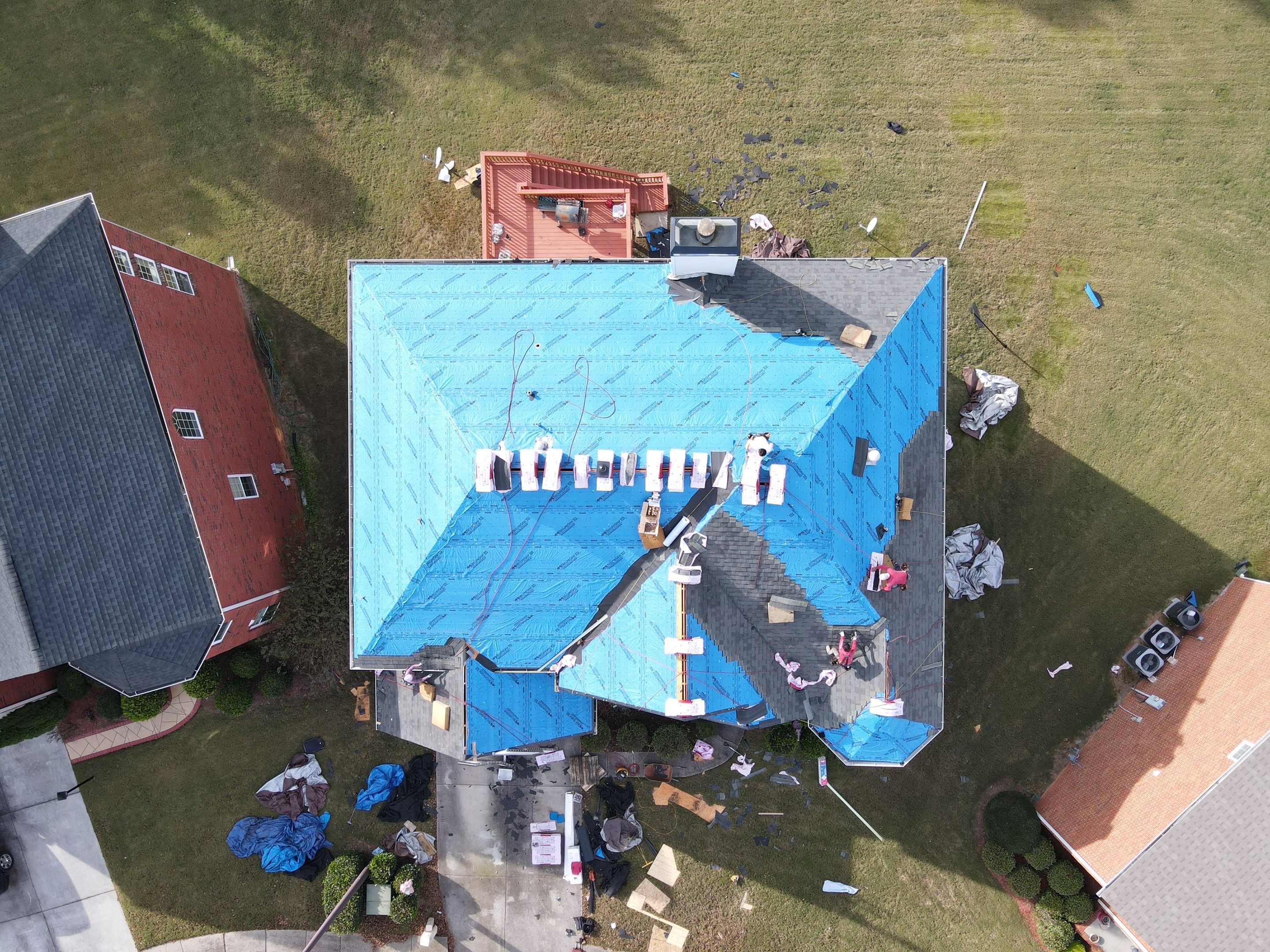 Residential Roofing Installation using Owens Corning by Inspector Roofing and Restoration