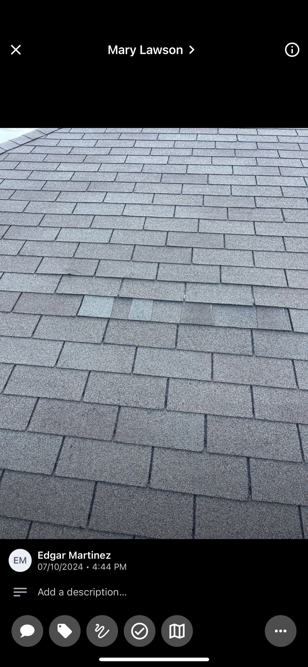 Hail Damage using Owen's Corning Duration (Lifetime) Shingles by Roof Repair Company