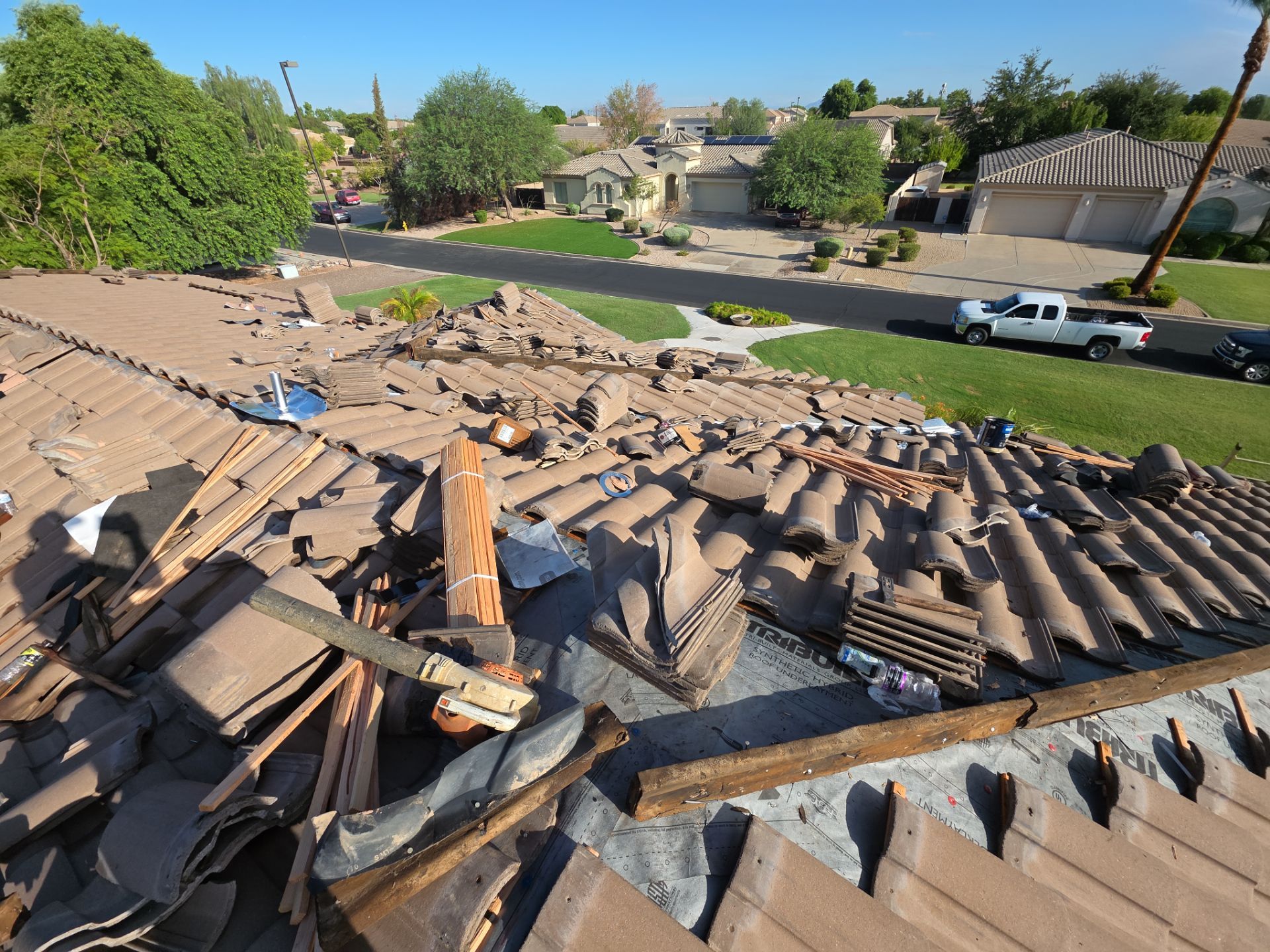 Recent Rain and Storm Damage in Gilbert by Weather-Tite Roofing
