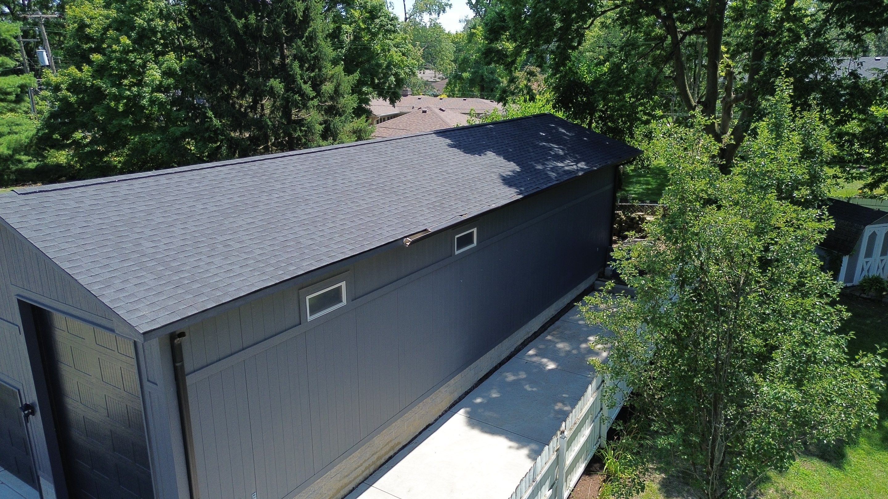 Project in Greenwood by Moss Roofing
