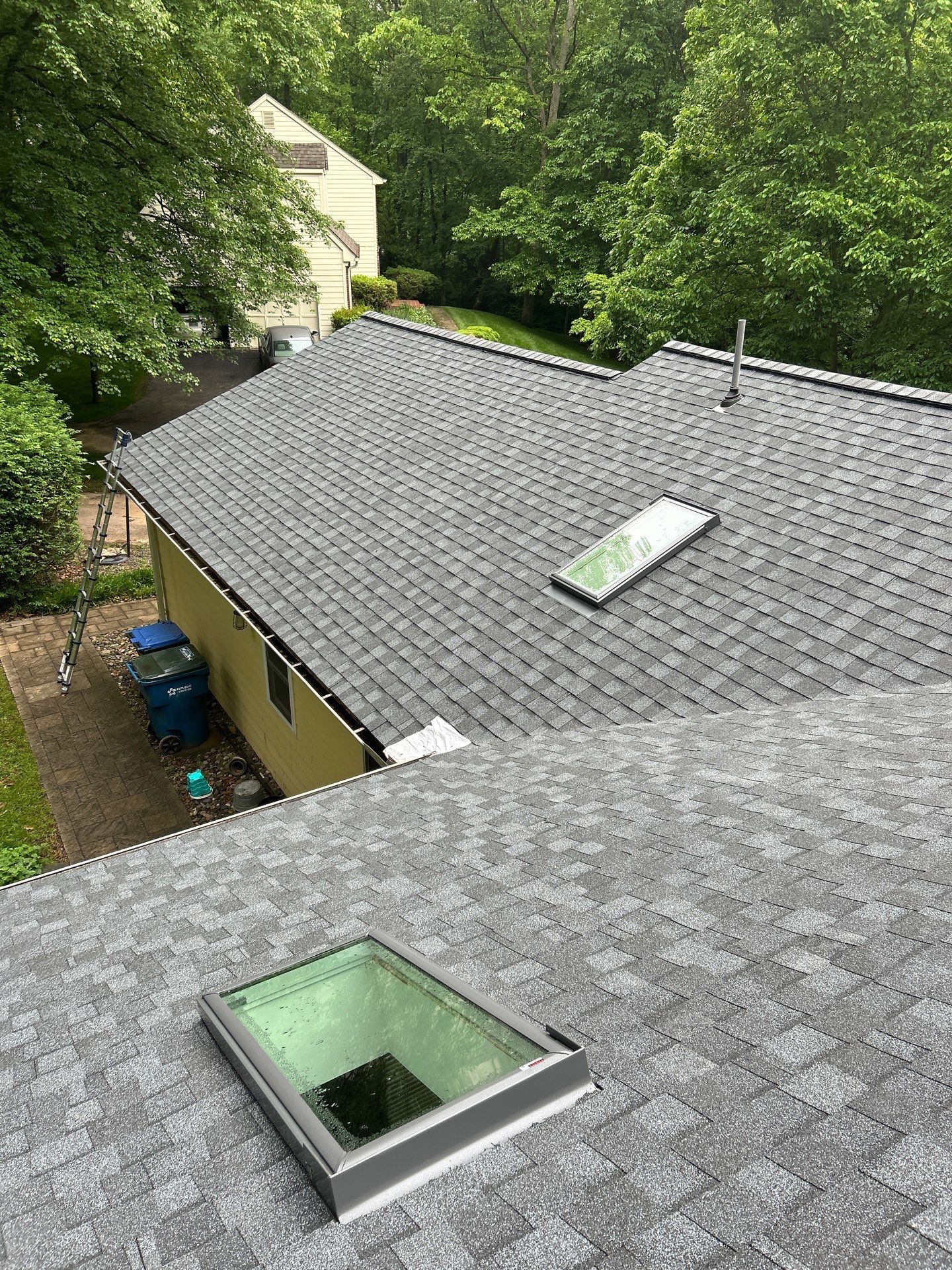 Oakton: Roof Replacement With CertainTeed Landmark Designer Shingles in Pewter by RM Banning, Inc.