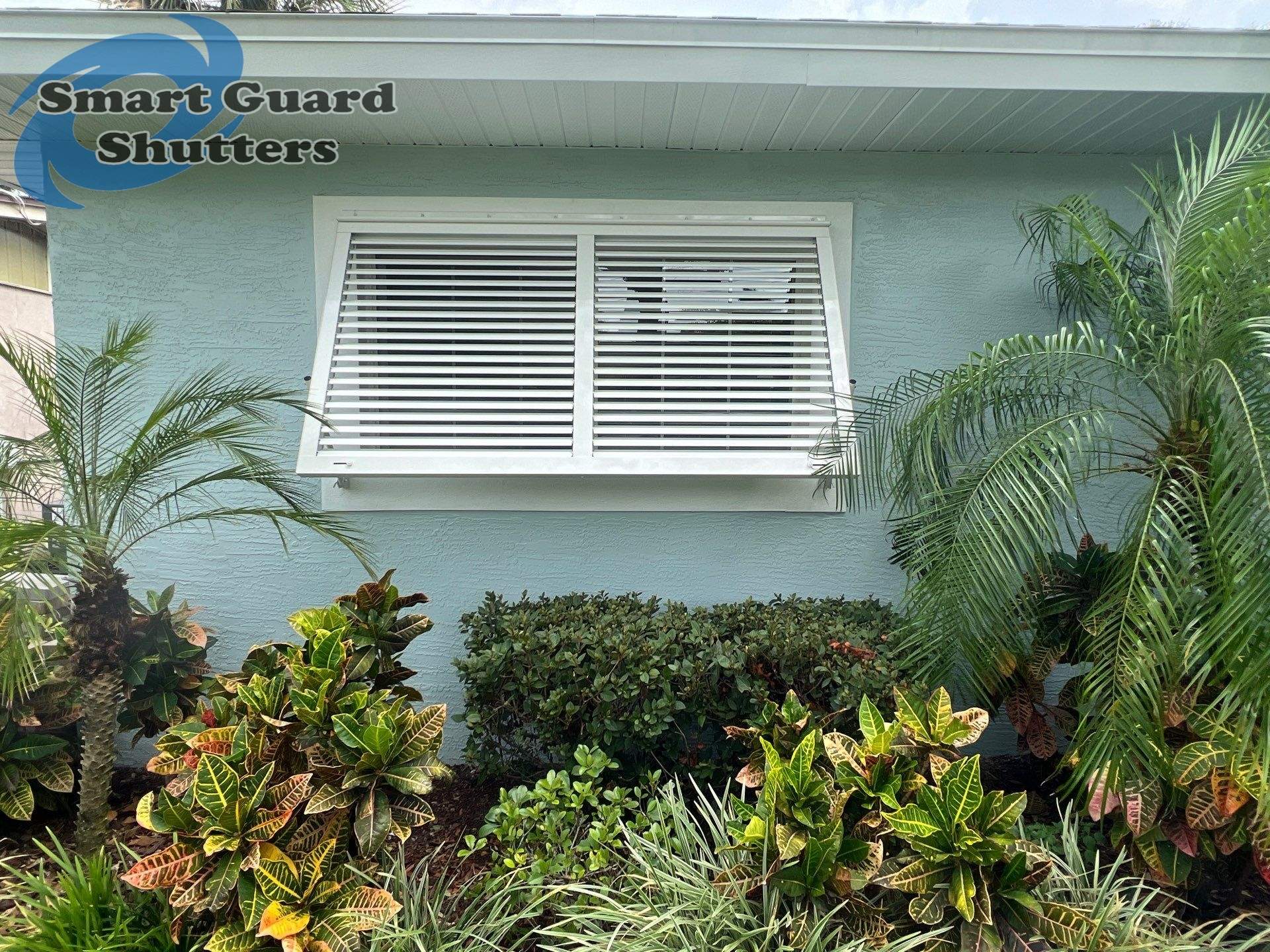 Impact Bahamas in Signal White by Smart Guard Shutters