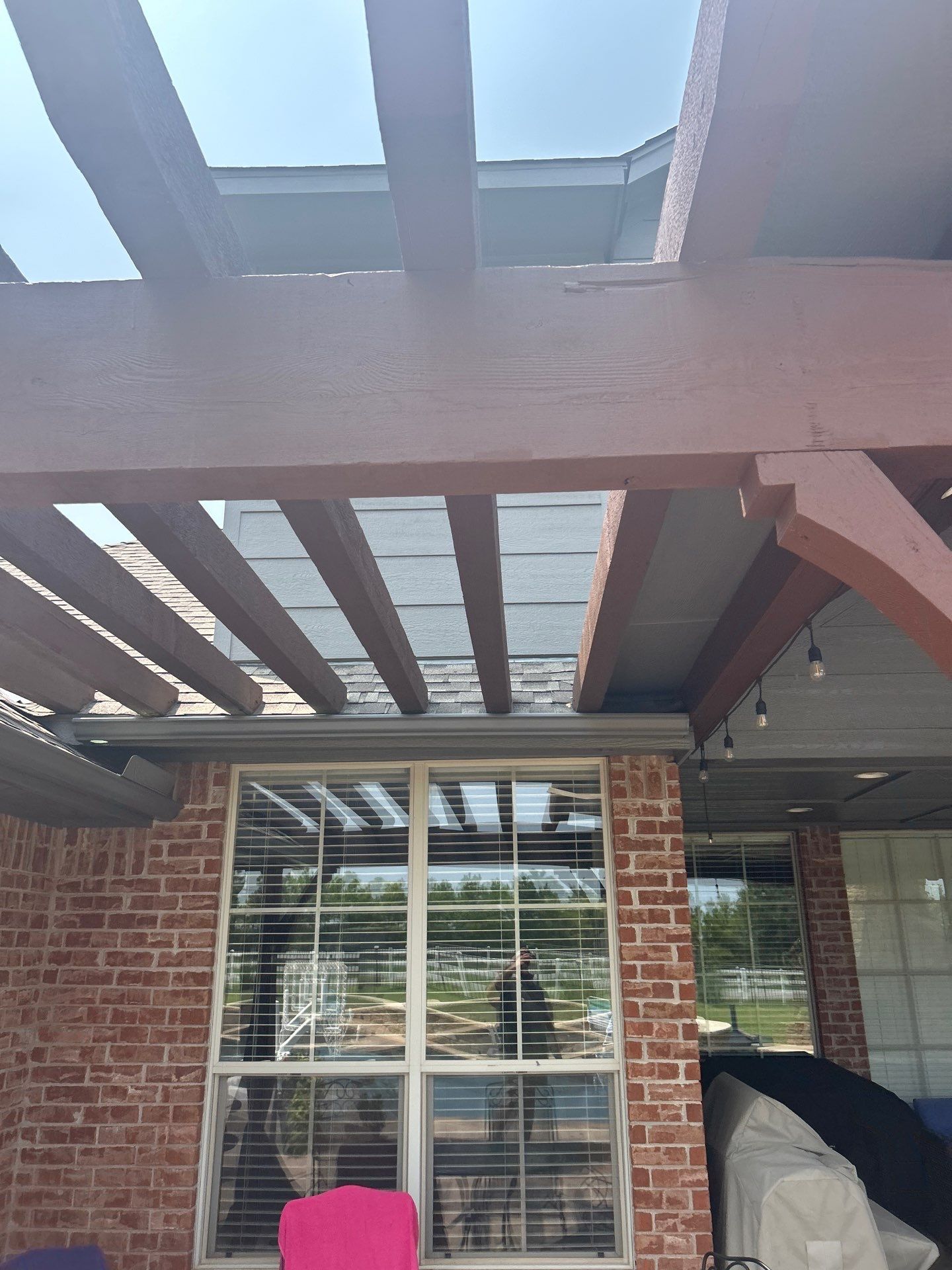 Siding Replacement and Exterior Painting and Pergola Cover Install in Edmond, OK by McCann's Roofing and Construction