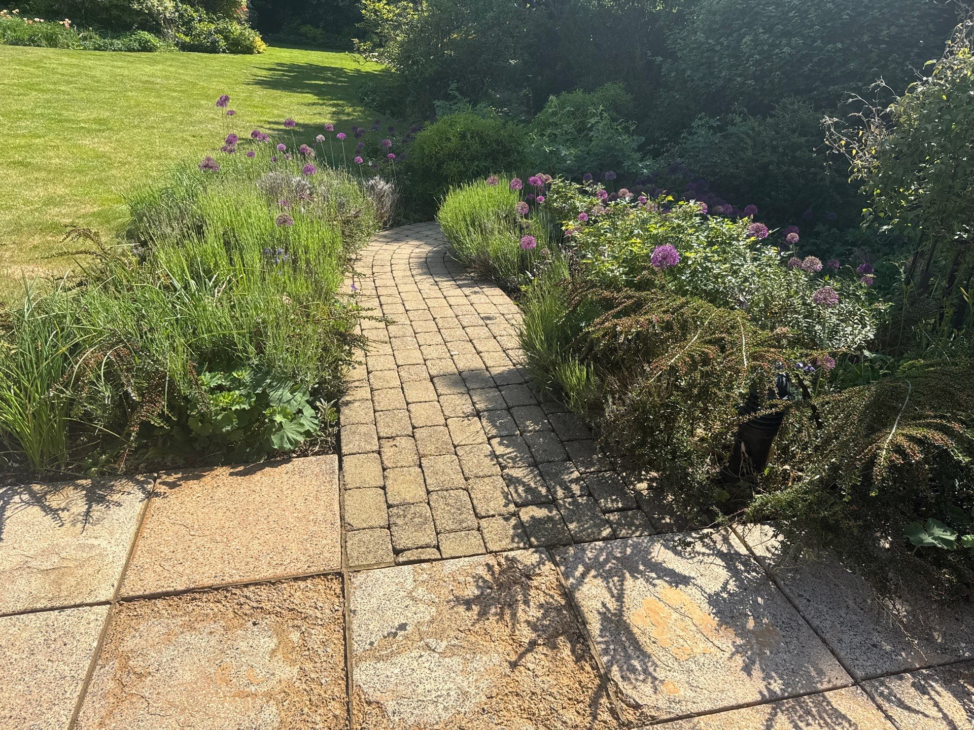 Patio Clean using 18inch Whirlaway FSC by Ges Exterior Cleaning ltd