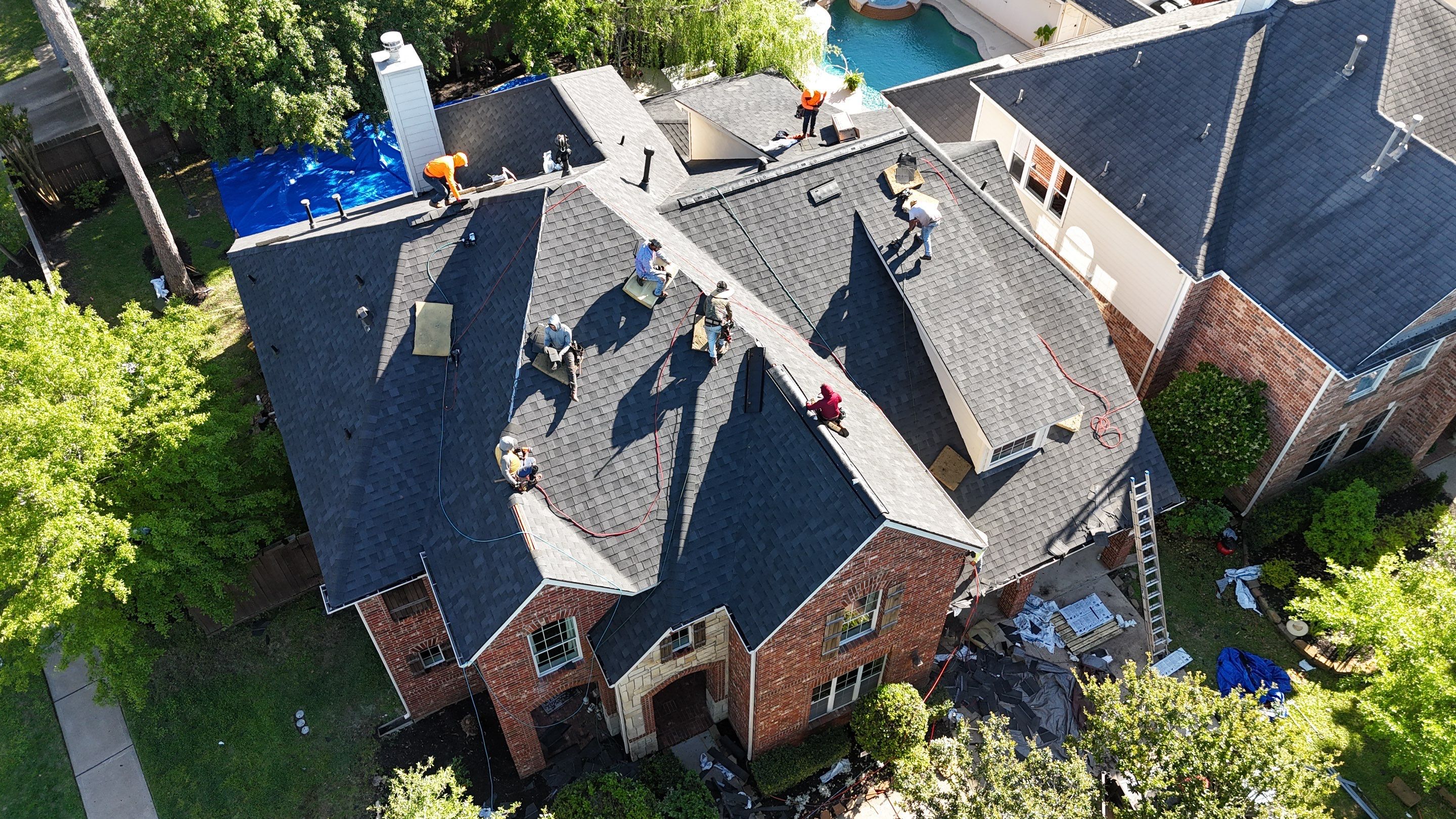 Residential Roofing Installation using Architectural Shingles by Core Four Roofing