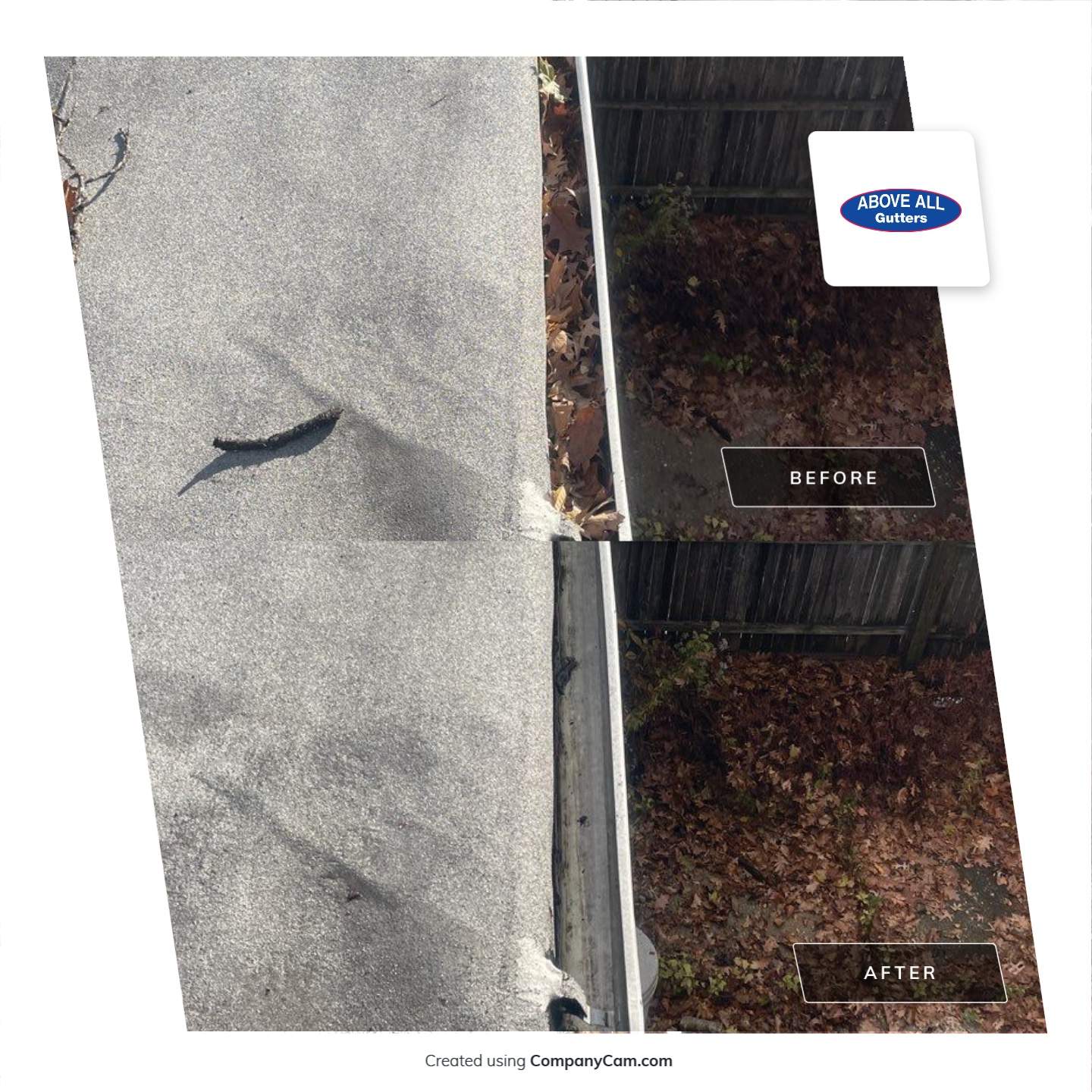 Flat Roof Cleanup and gutter cleaning.  by Above All Gutters 