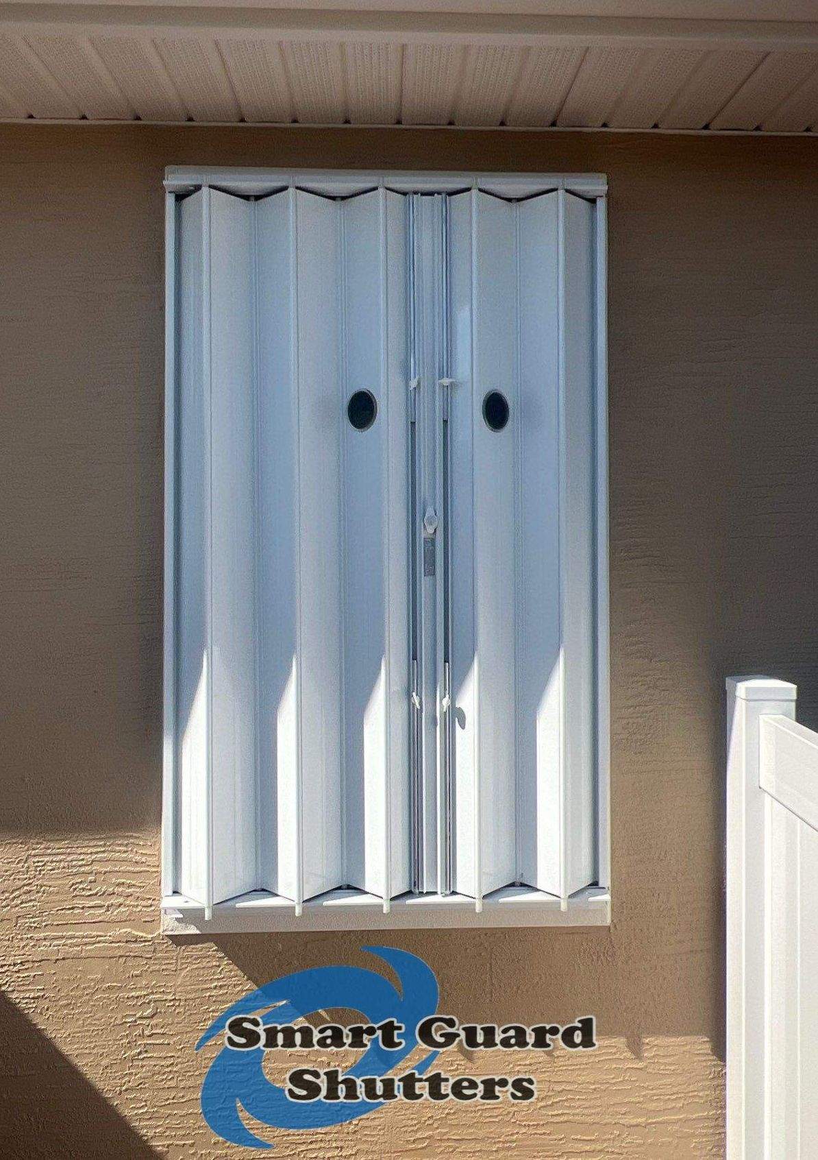 Hurricane Protection In White by Smart Guard Shutters