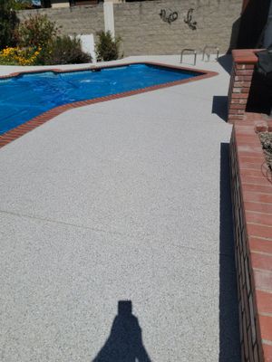 Custom Penntek Mount Everest Coating for Atascadero Pool Deck
