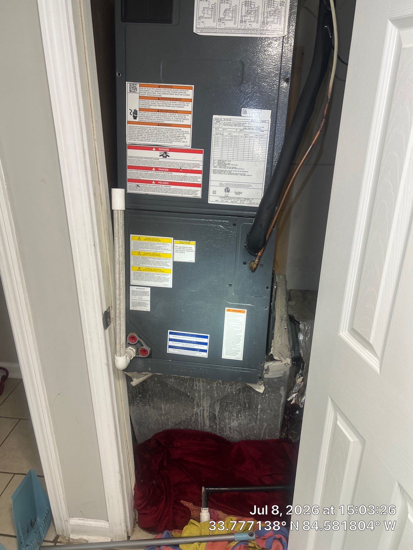 HVAC Air Handler Repair and Ductwork Sealing in Austell by Veasey Mechanical Services