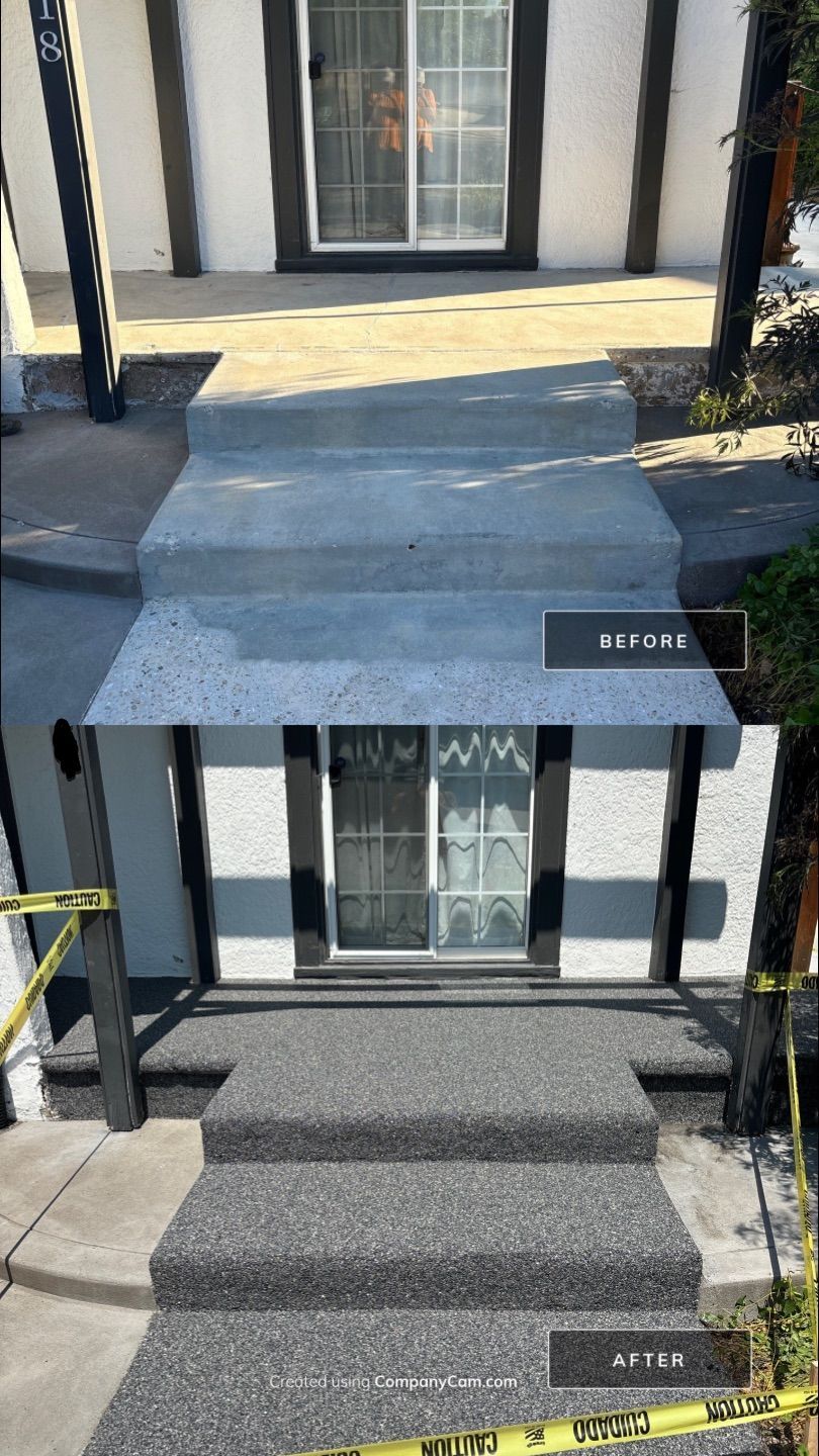 Front Stoop Upgrade for Sylvia by Mr. Mudd Concrete