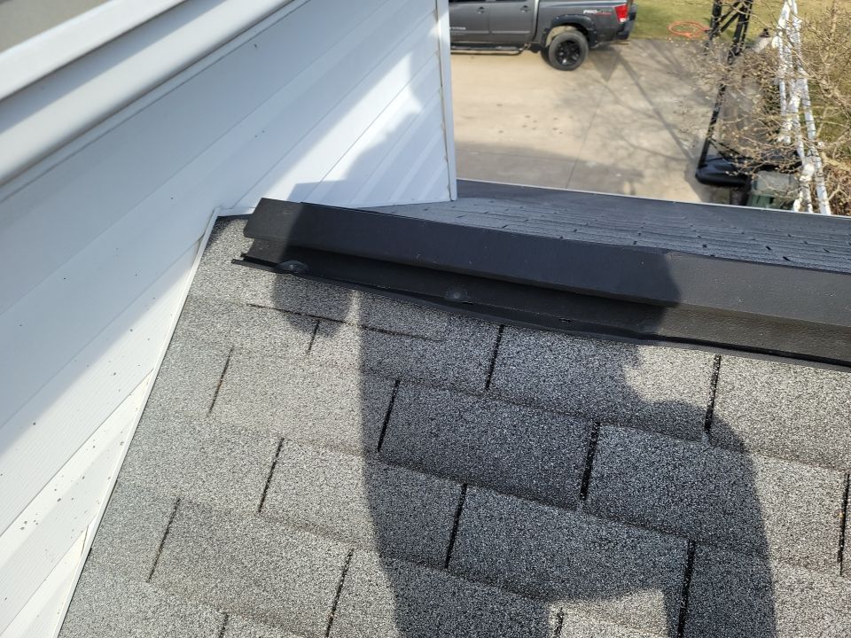 ATLAS PINNACLE COLOR: BLACK SHADOW DRIP EDGE: WHITE by Eagle Eye Roofing