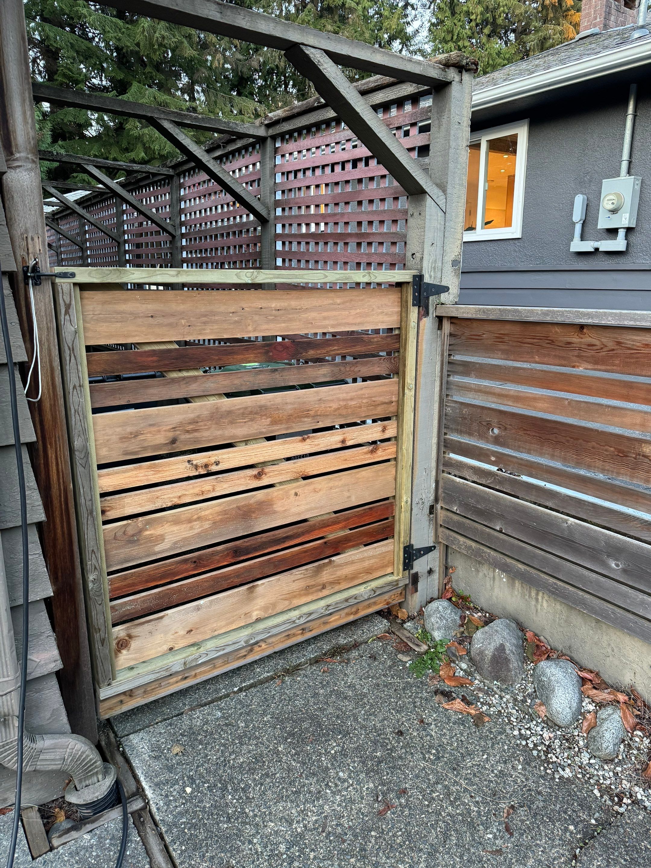 New Wooden Gate by YVR Construction Group