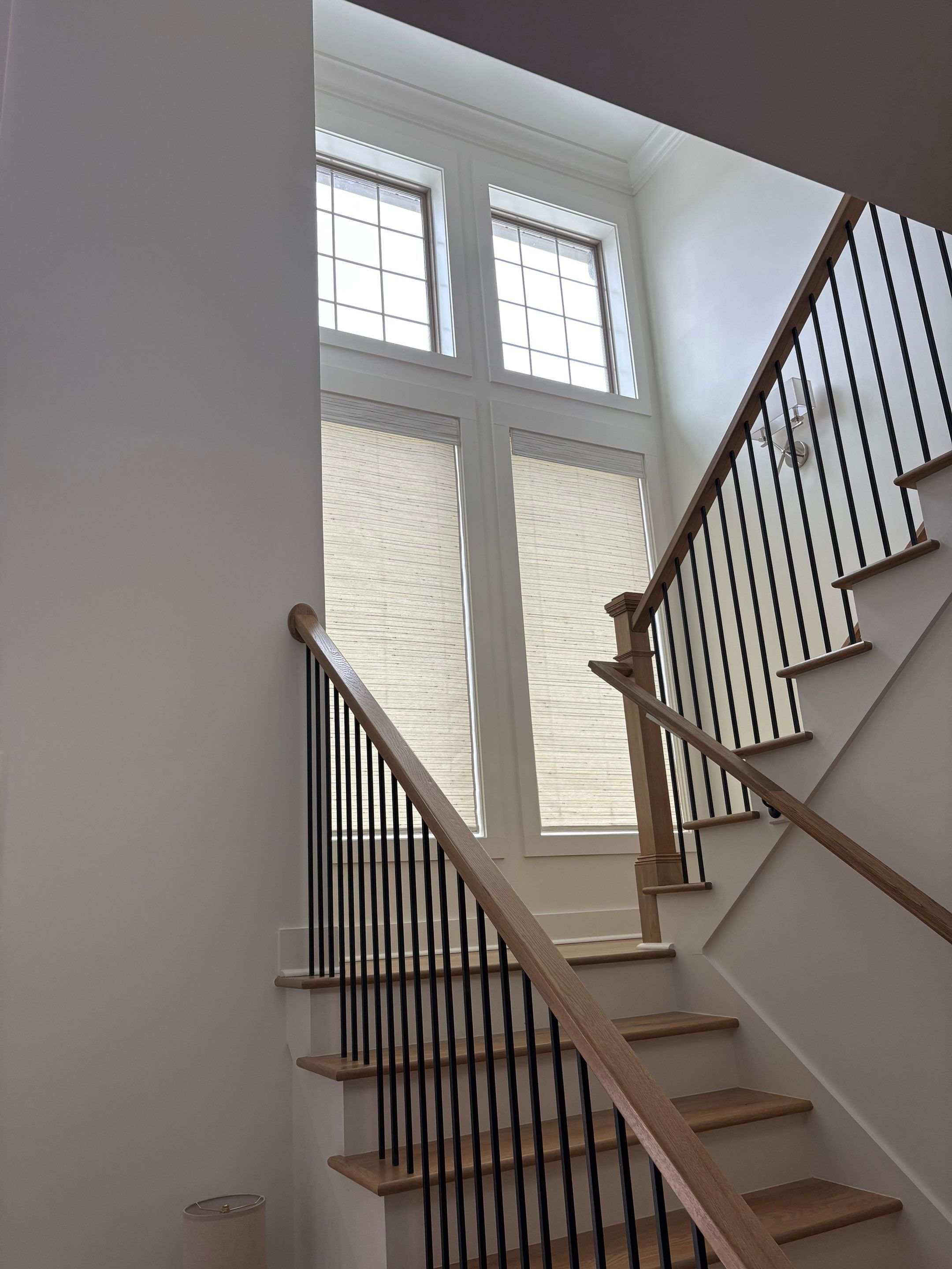Roman and Woven Wood Shades Project in Huntsville by Blinds and Borders
