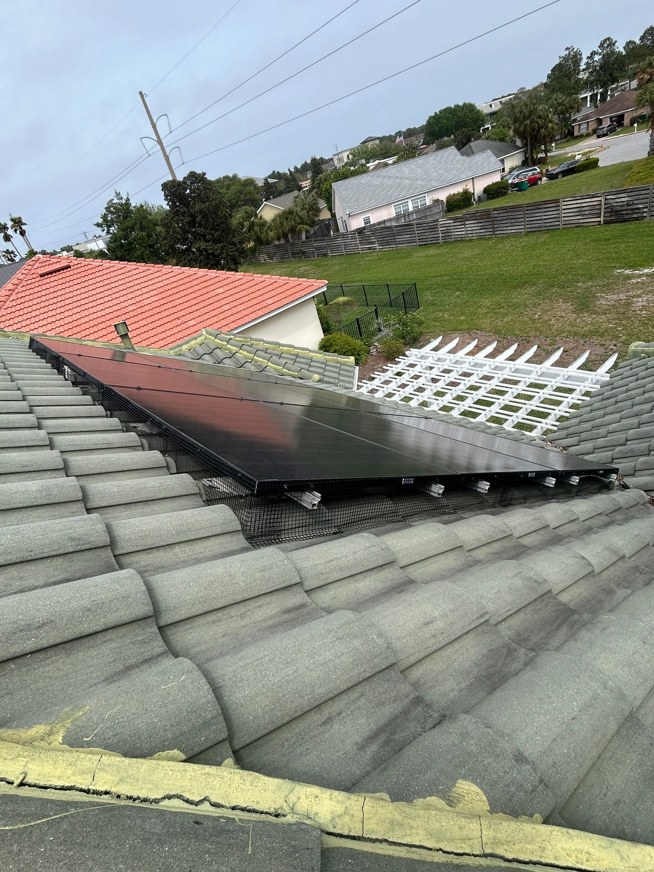 Solar Squirrel Defense System Installation by Gulf Solar Services