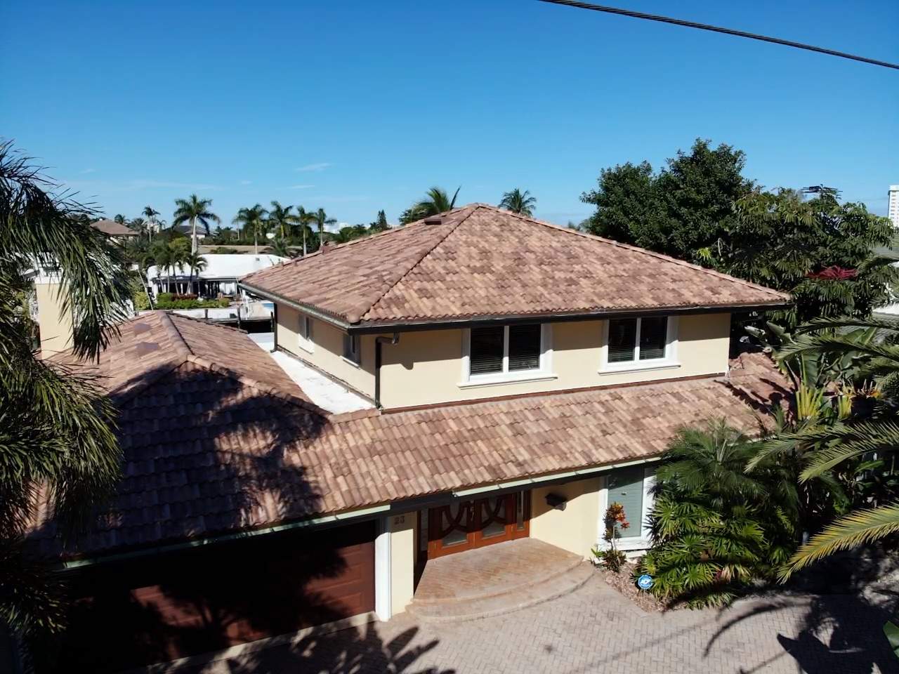 Residential Roofing Installation using Brava Spanish Tile in Mocha Sand by International Roofing
