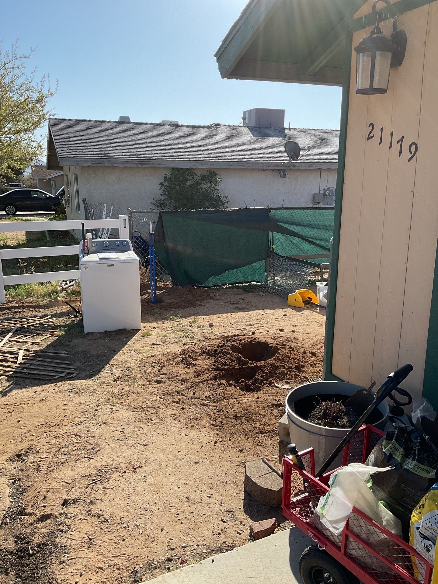 Fence Installation using Ranch Style Vinyl by Fence Guys Inc.