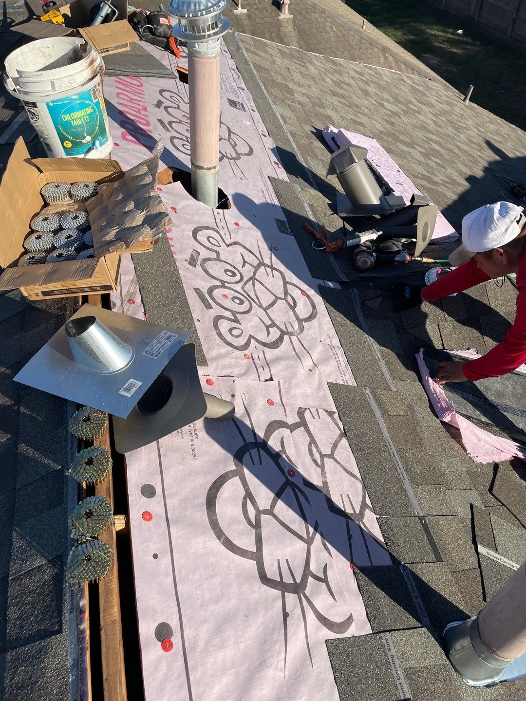Residential Roofing Installation using Owen's Corning Duration (Lifetime) Shingles by Roof Repair Company