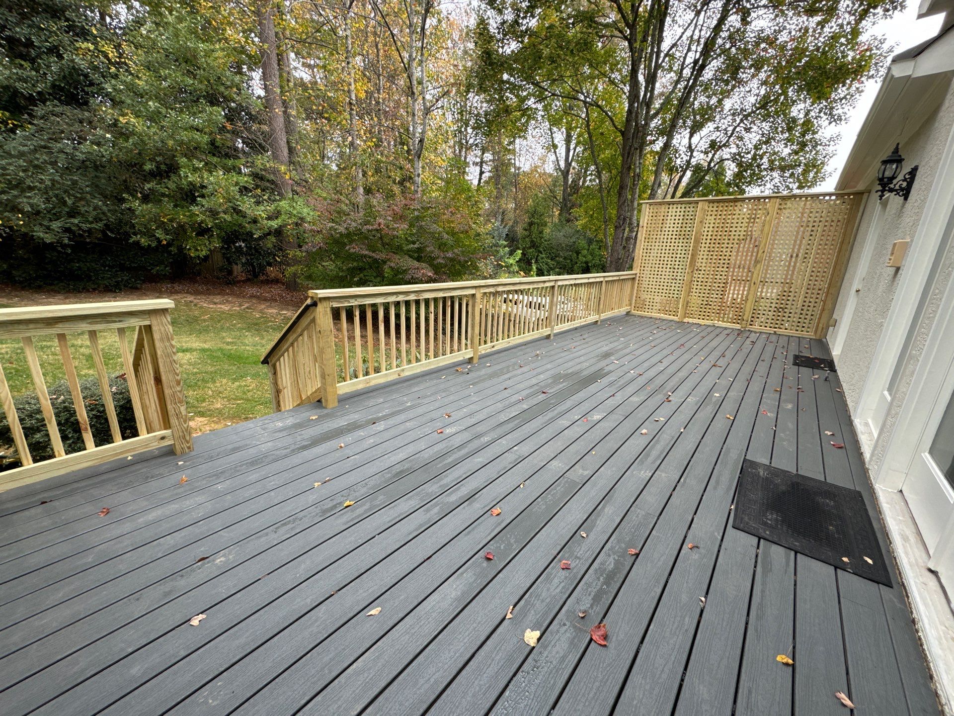 Composite Deck Renovation and Privacy Screen Installation in Marietta by Swift Home Renovations