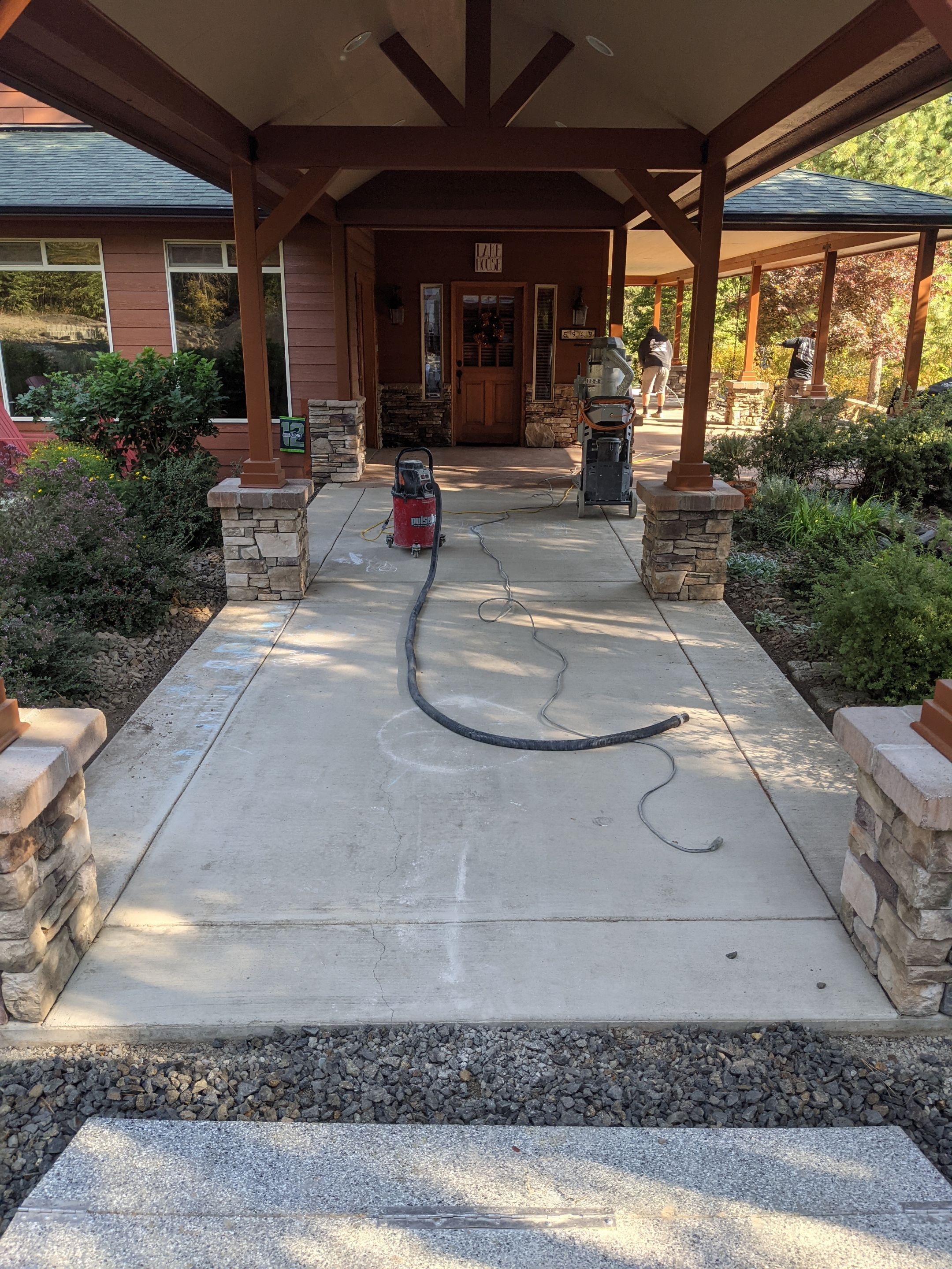 Patio Installation using Echo 1/4" Chip by Croc Coatings, LLC