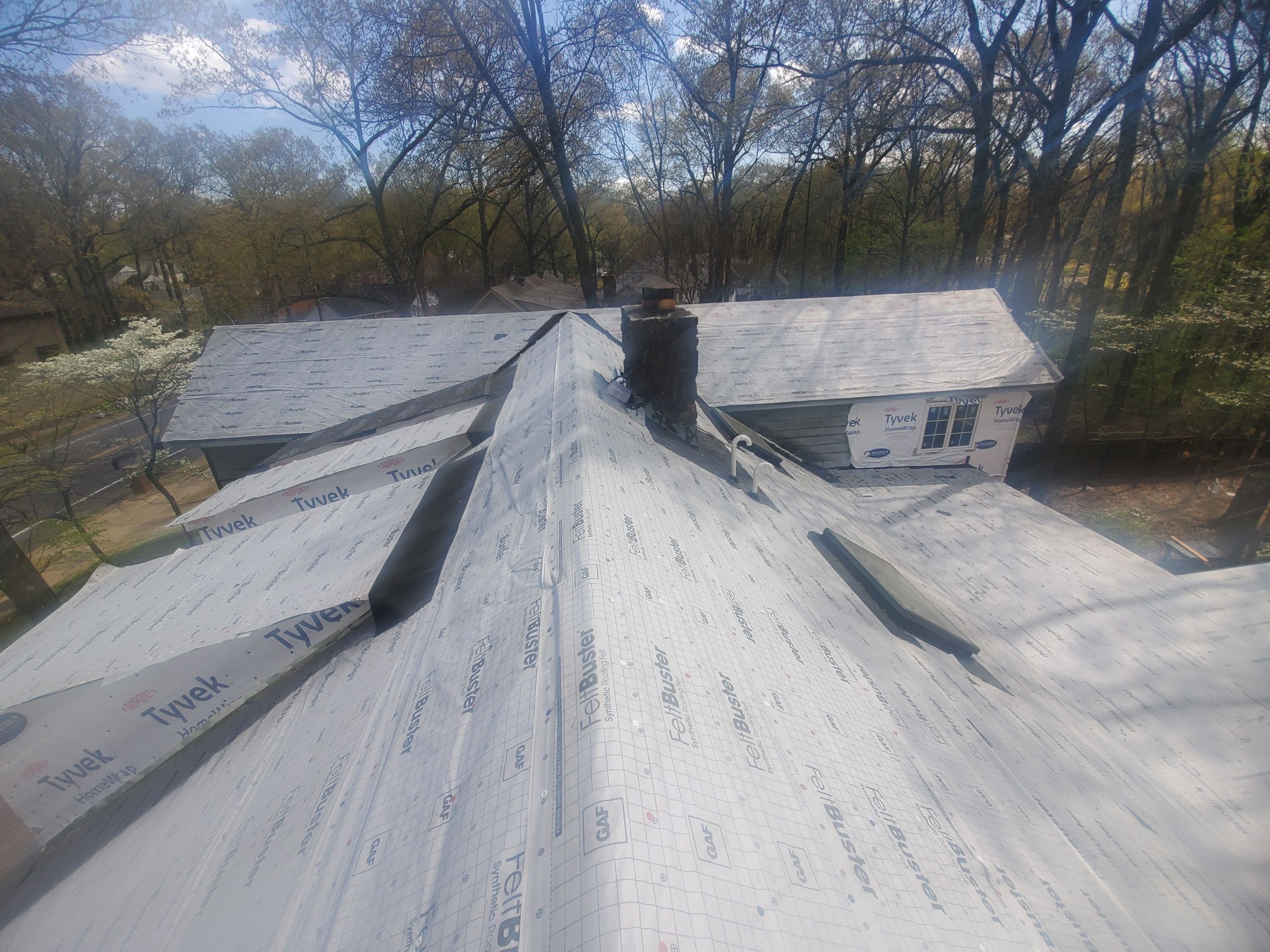 Residential Roof Replacement and Flat Roof Membrane in Memphis by Revival Roofing Services