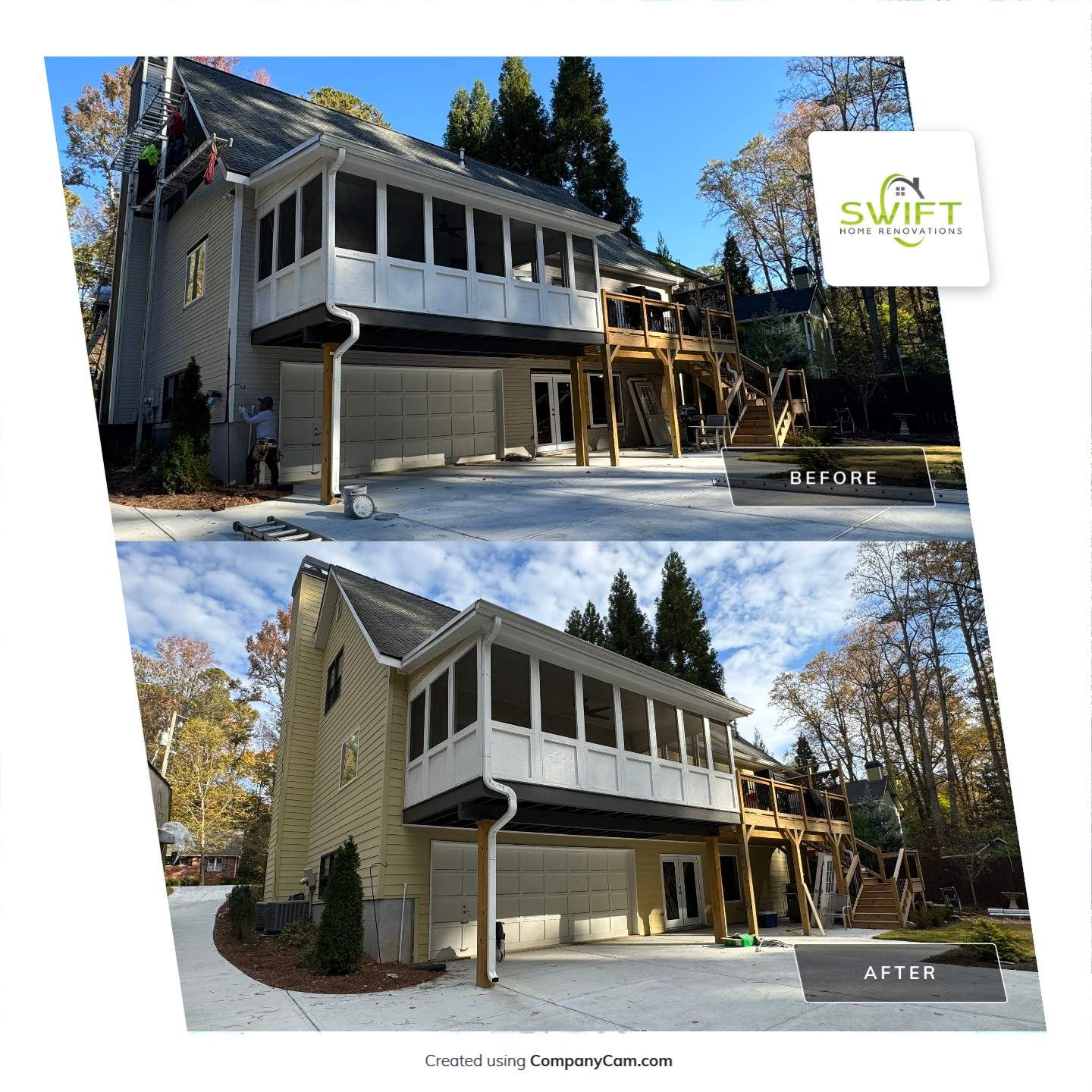 Full Siding Replacement and Exterior Renovation in Marietta by Swift Home Renovations