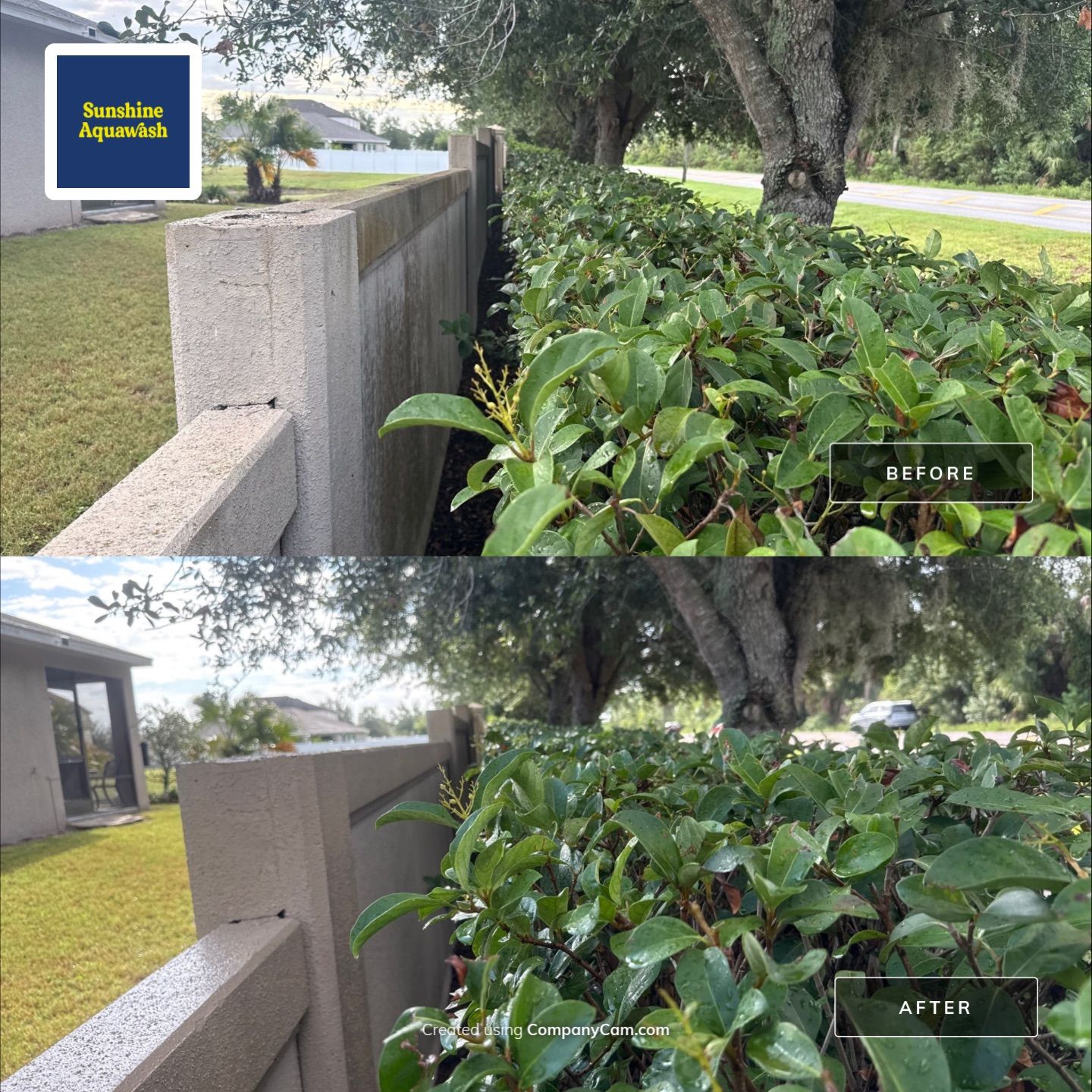 HOA Perimeter Wall & Monument Sign Cleaning – Willow Walk, Palmetto, FL 34221 by Sunshine AquaWash