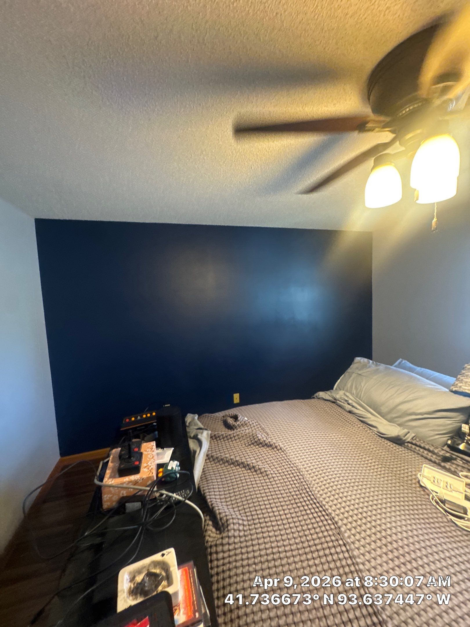Repaint Accent Walls with Color Change and drywall repairs by Midwest Paint LLC